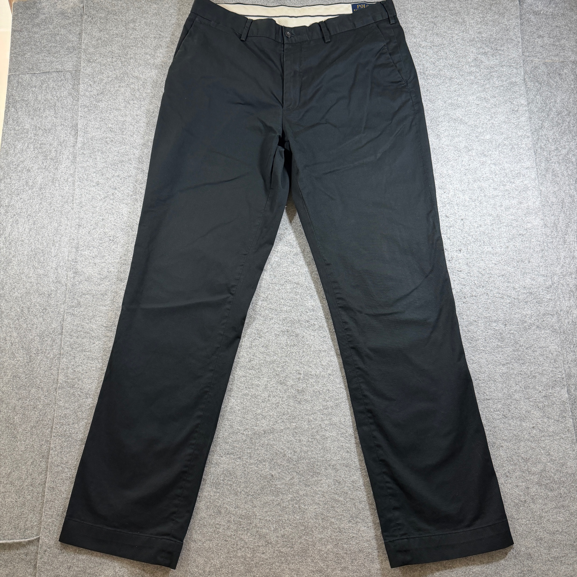 Polo Ralph Lauren Chino Pants Mens 34x34 Black Stretch Cotton Classic Fit