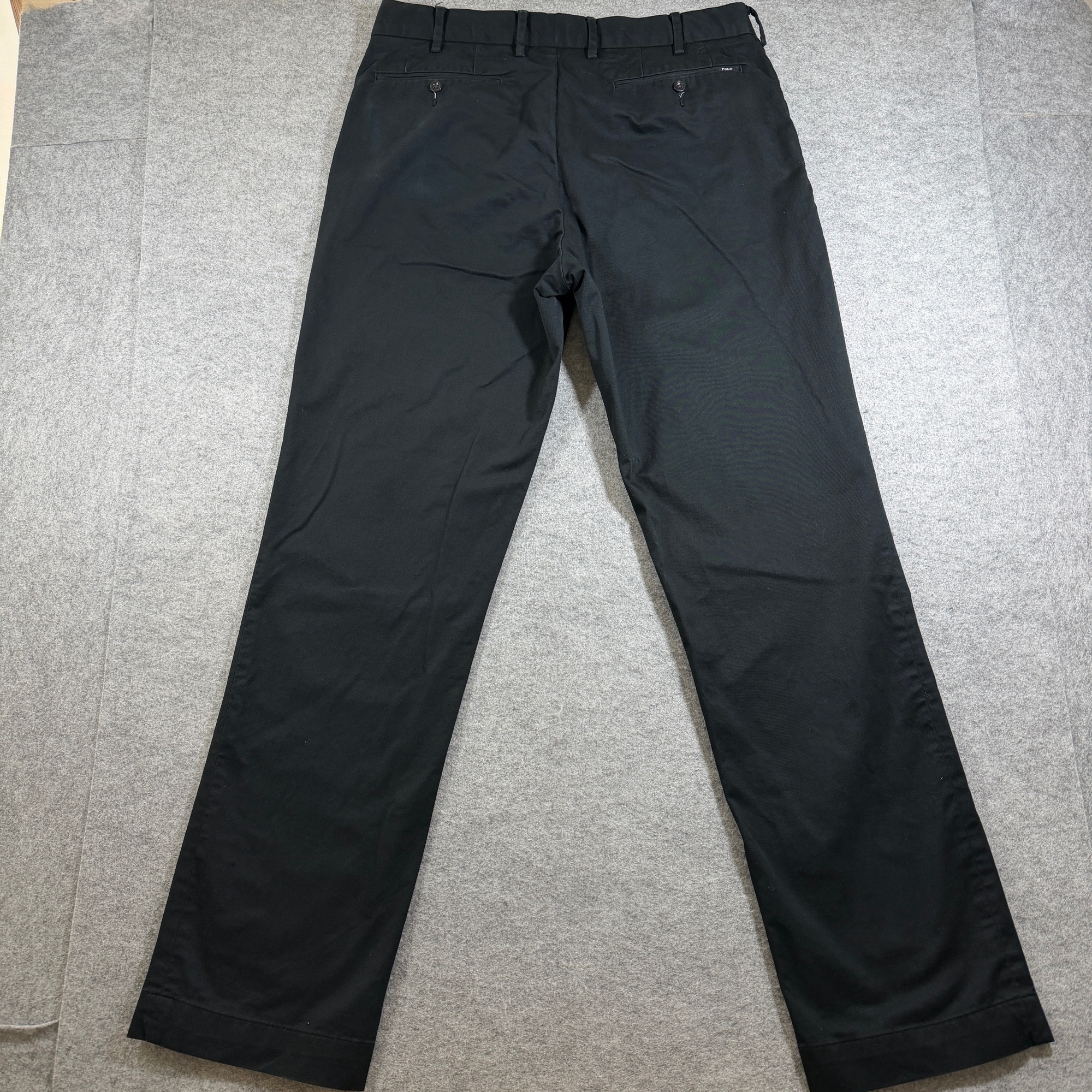 Polo Ralph Lauren Chino Pants Mens 34x34 Black Stretch Cotton Classic Fit thumbnail 2