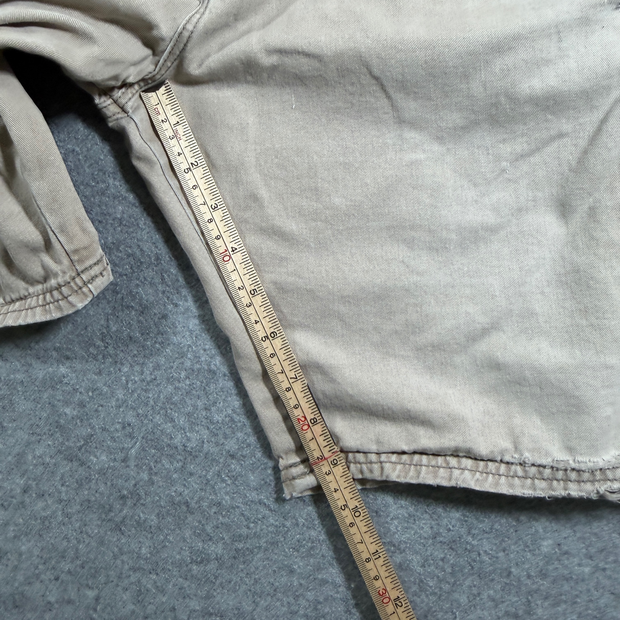 Wrangler Grunge Cargo Shorts Mens 38 Khaki Tan Cotton Utility Pockets Relaxed thumbnail 5