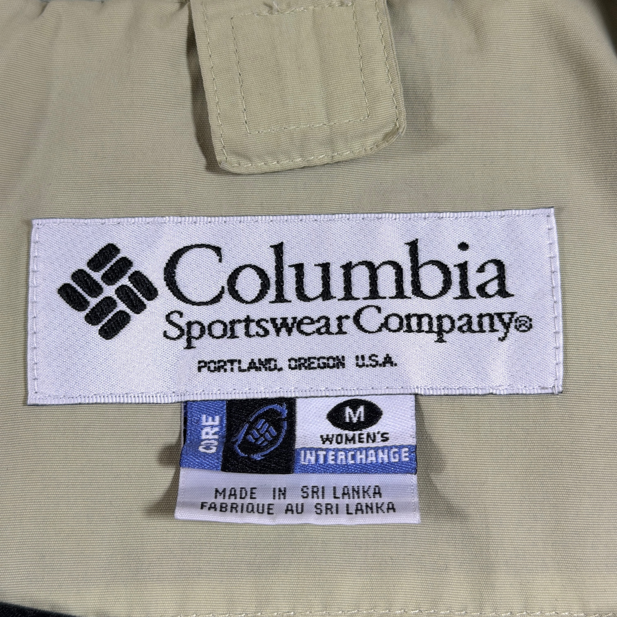 Vintage Columbia Interchange Rain Jacket Womens M Sage Green Waterproof Shell thumbnail 2