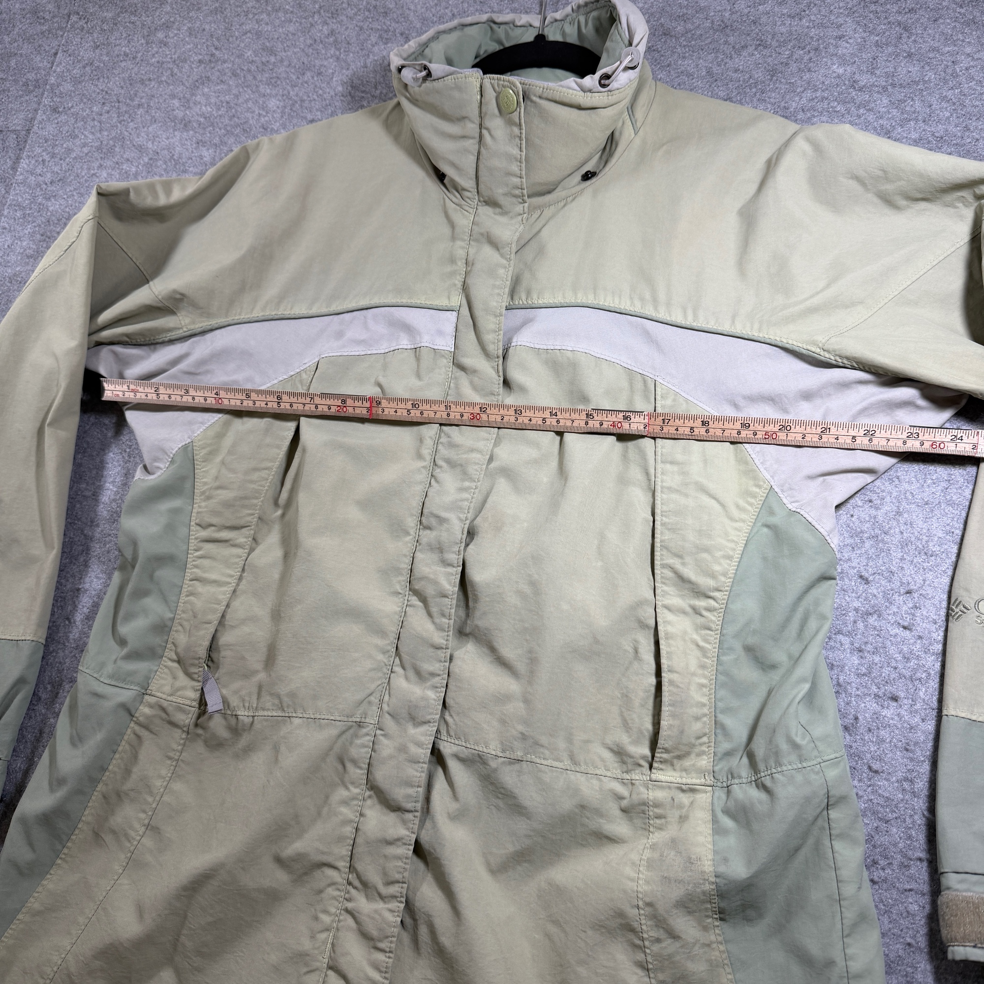 Vintage Columbia Interchange Rain Jacket Womens M Sage Green Waterproof Shell thumbnail 6