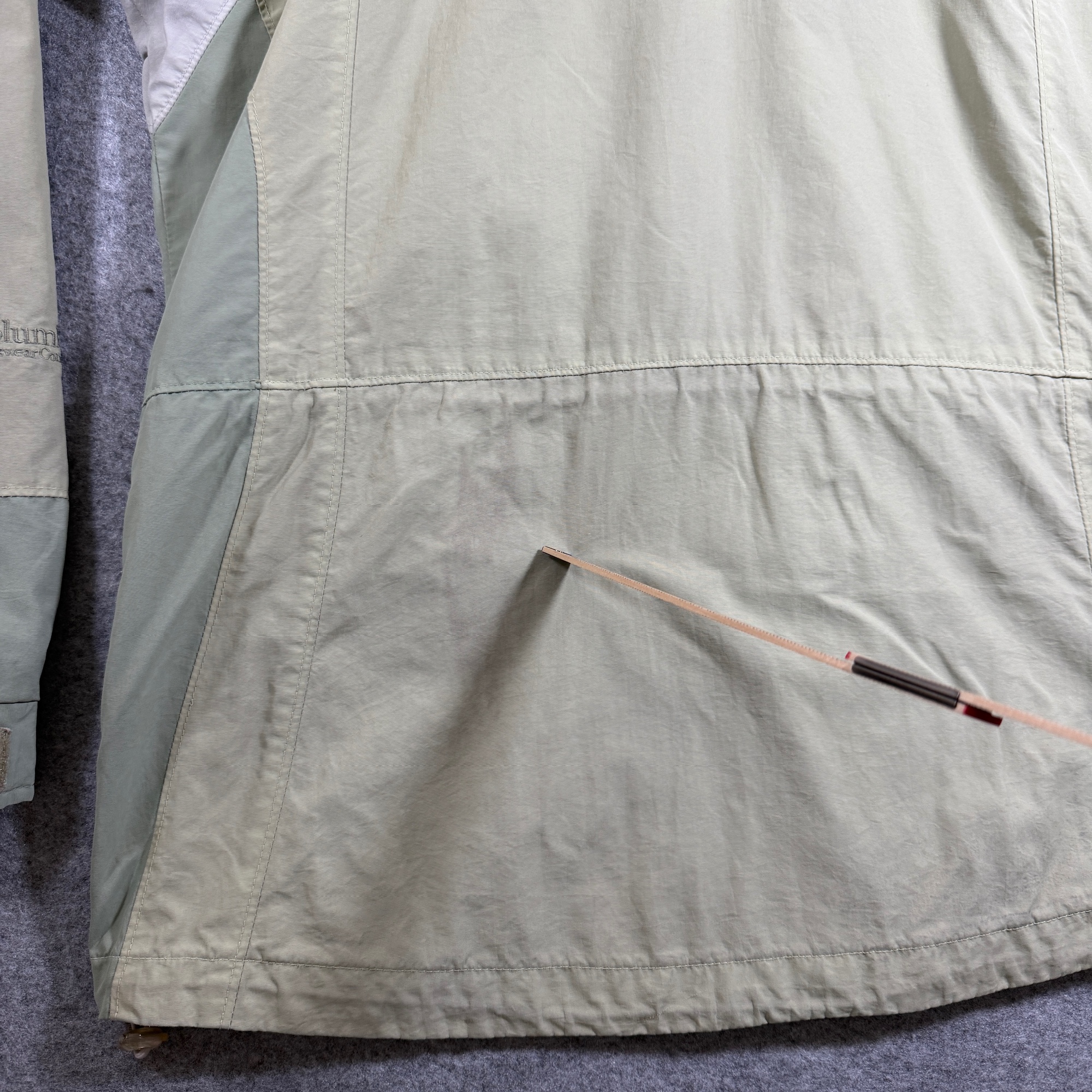 Vintage Columbia Interchange Rain Jacket Womens M Sage Green Waterproof Shell thumbnail 8