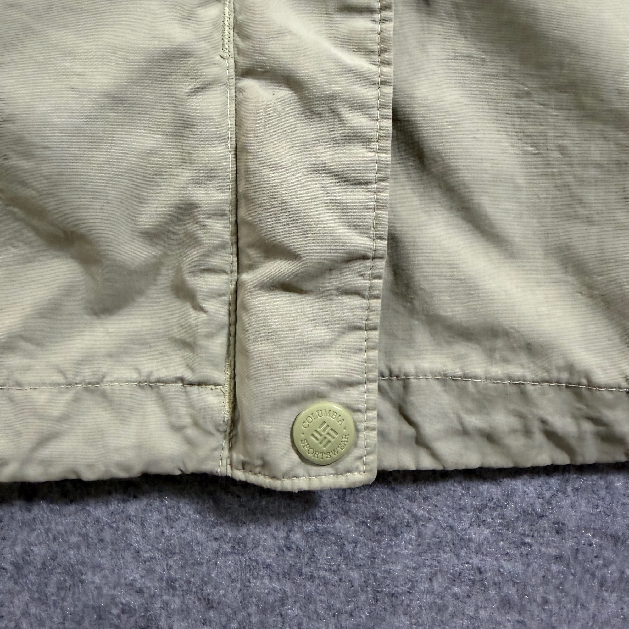 Vintage Columbia Interchange Rain Jacket Womens M Sage Green Waterproof Shell thumbnail 15