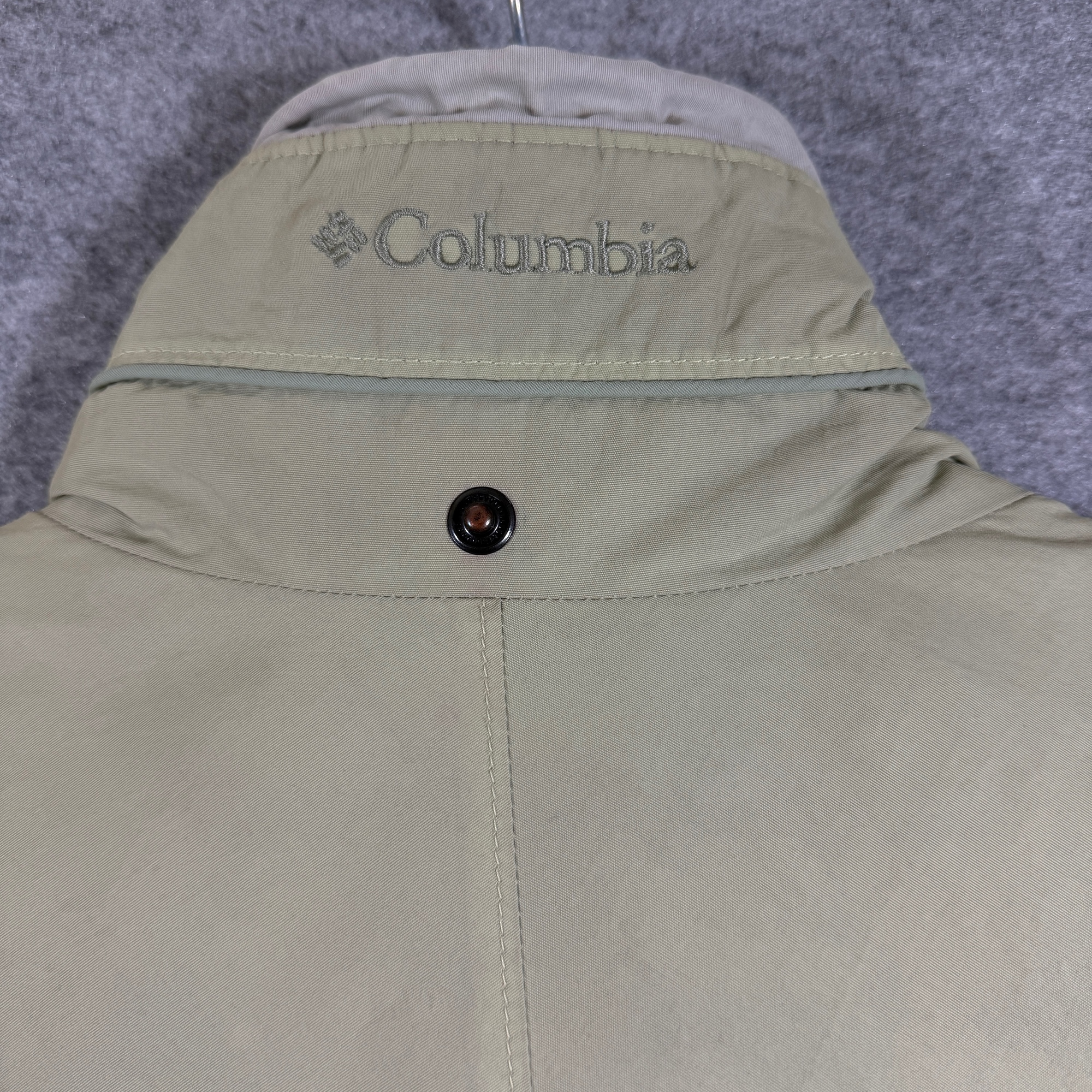 Vintage Columbia Interchange Rain Jacket Womens M Sage Green Waterproof Shell thumbnail 18