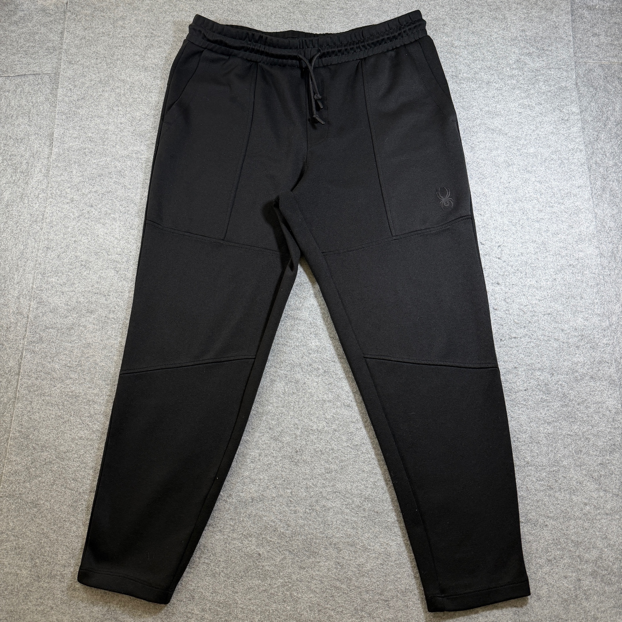 Spyder Joggers Mens L Black Tapered Athletic Training Sweatpants Drawstring