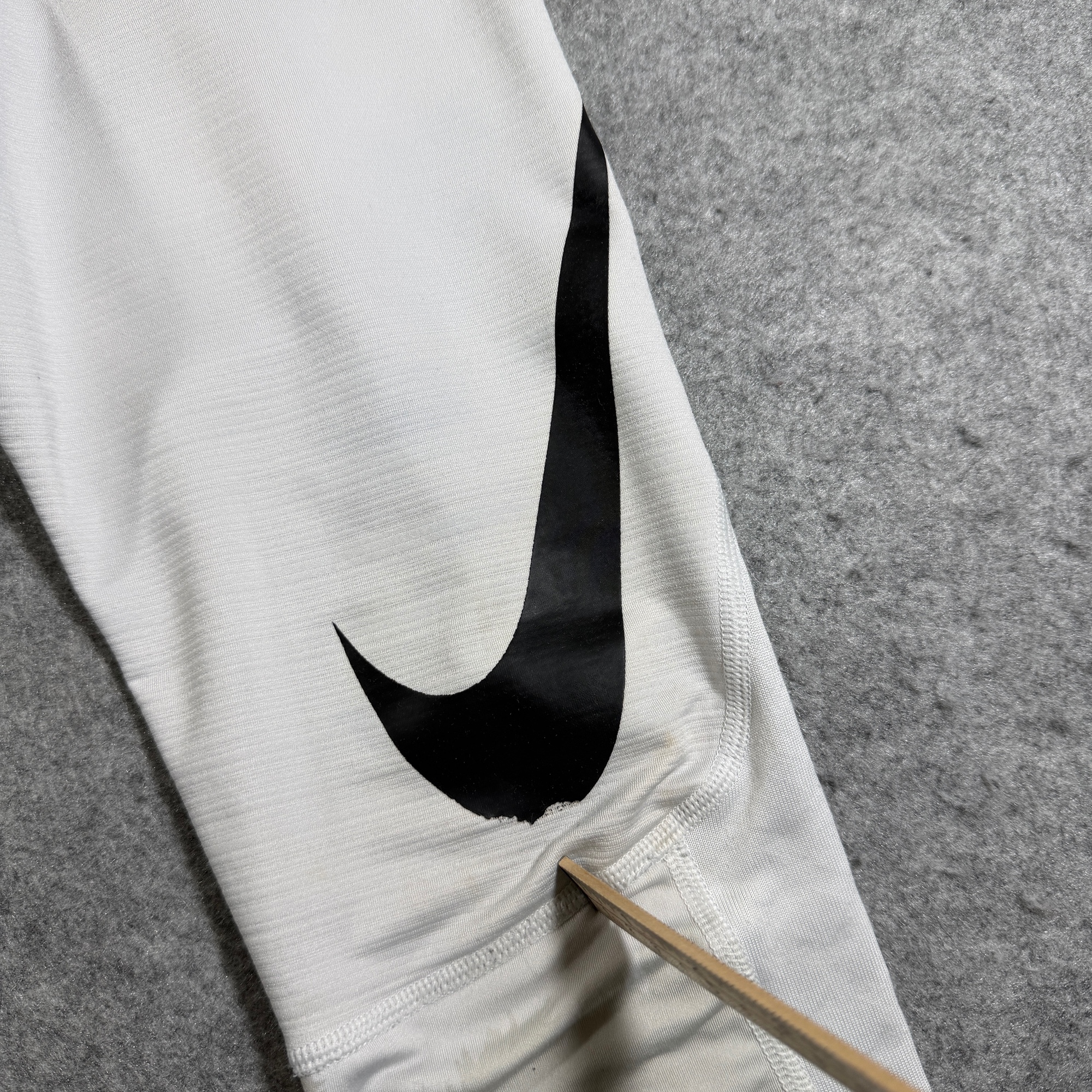 Nike Pro Hyperwarm Compression Tights Mens L White Gray Camo Thermal Base Layer thumbnail 8