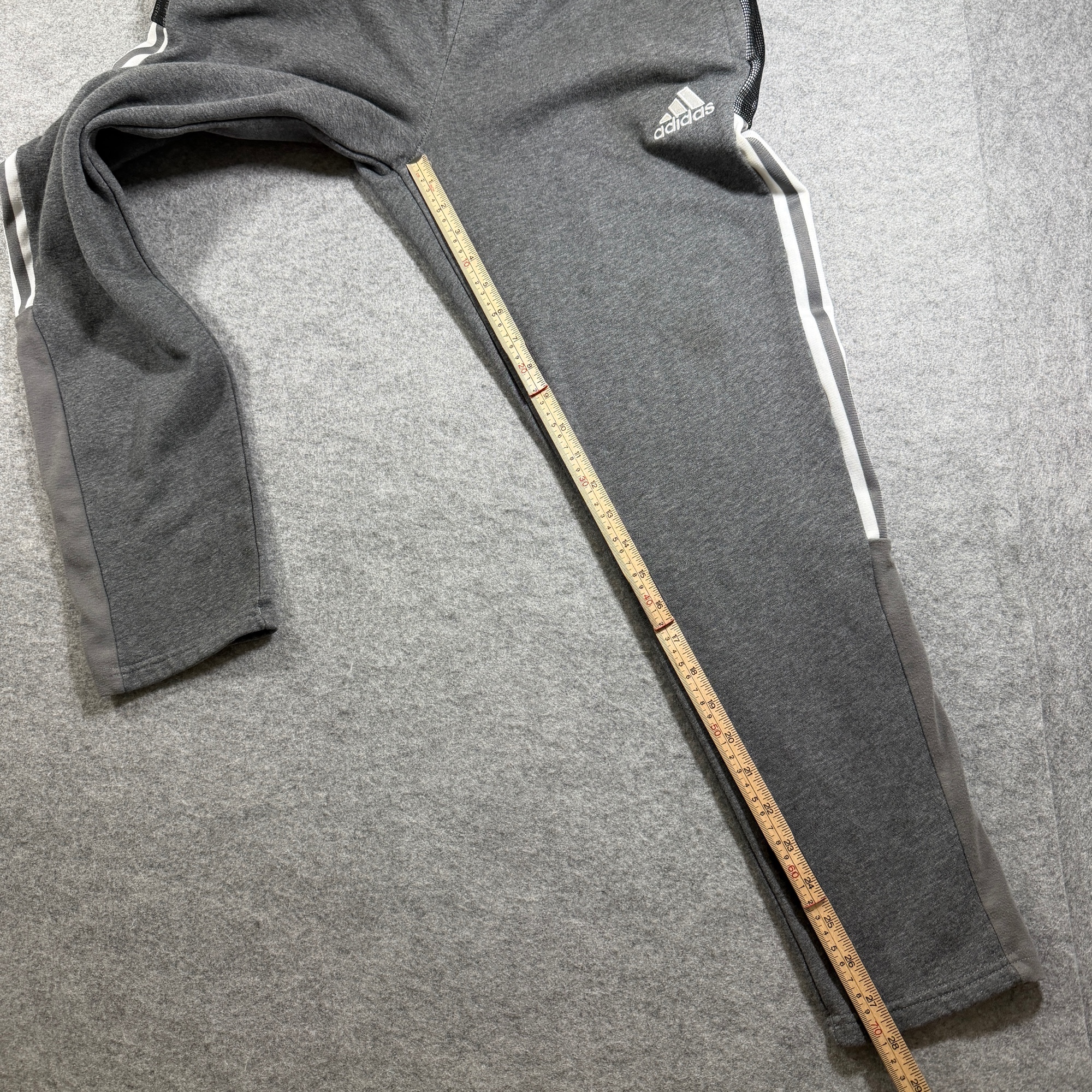 Adidas Tiro Track Pants Mens M Gray 3-Stripe Drawstring Tapered Sweatpants thumbnail 6