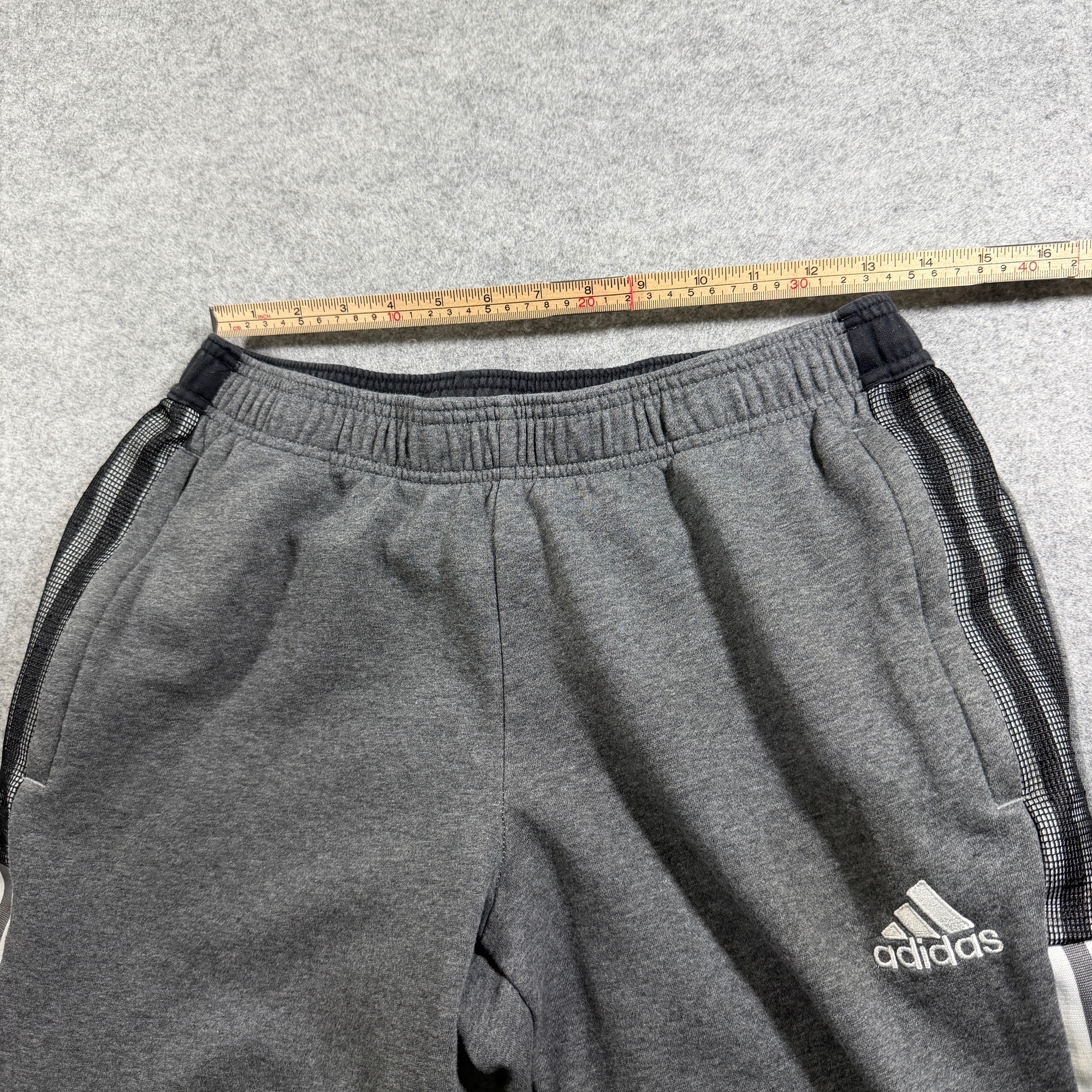 Adidas Tiro Track Pants Mens M Gray 3-Stripe Drawstring Tapered Sweatpants thumbnail 7