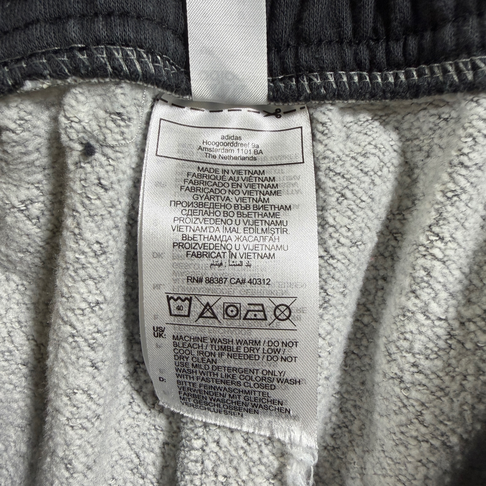 Adidas Tiro Track Pants Mens M Gray 3-Stripe Drawstring Tapered Sweatpants thumbnail 16