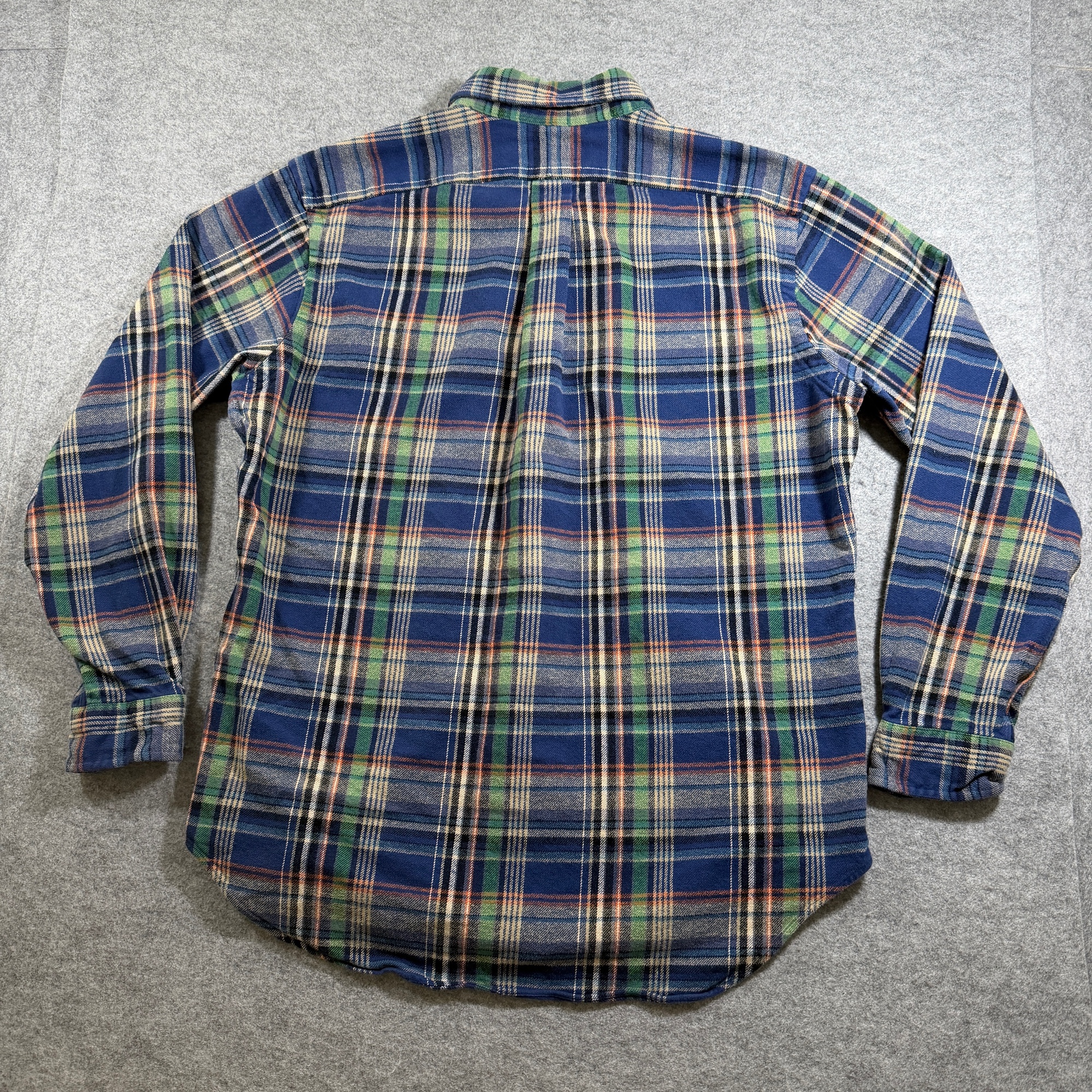 Vintage 80s Polo Ralph Lauren Flannel Shirt Mens L Plaid Button Down Classic Fit thumbnail 2
