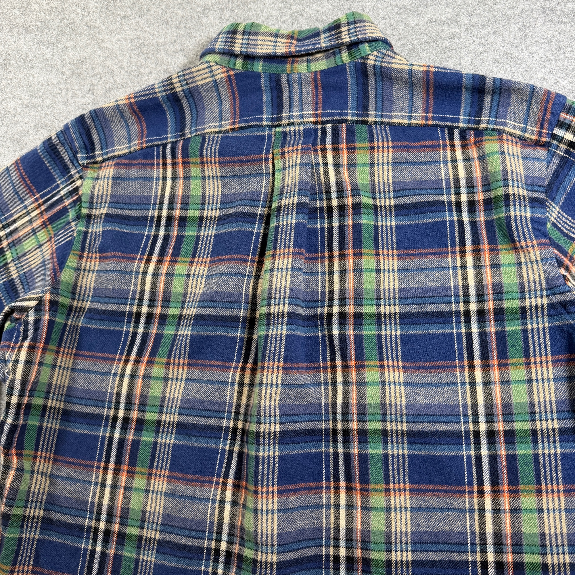 Vintage 80s Polo Ralph Lauren Flannel Shirt Mens L Plaid Button Down Classic Fit thumbnail 10