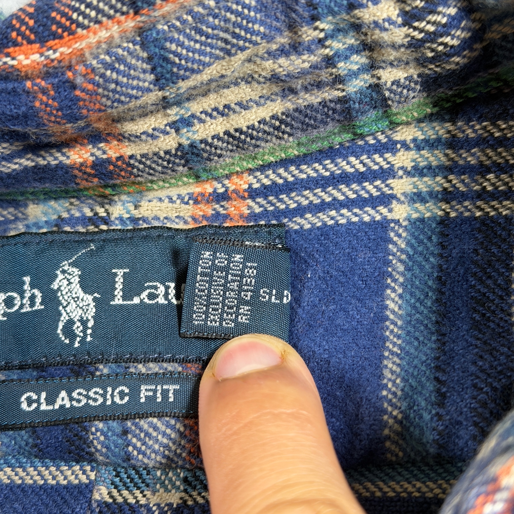 Vintage 80s Polo Ralph Lauren Flannel Shirt Mens L Plaid Button Down Classic Fit thumbnail 12