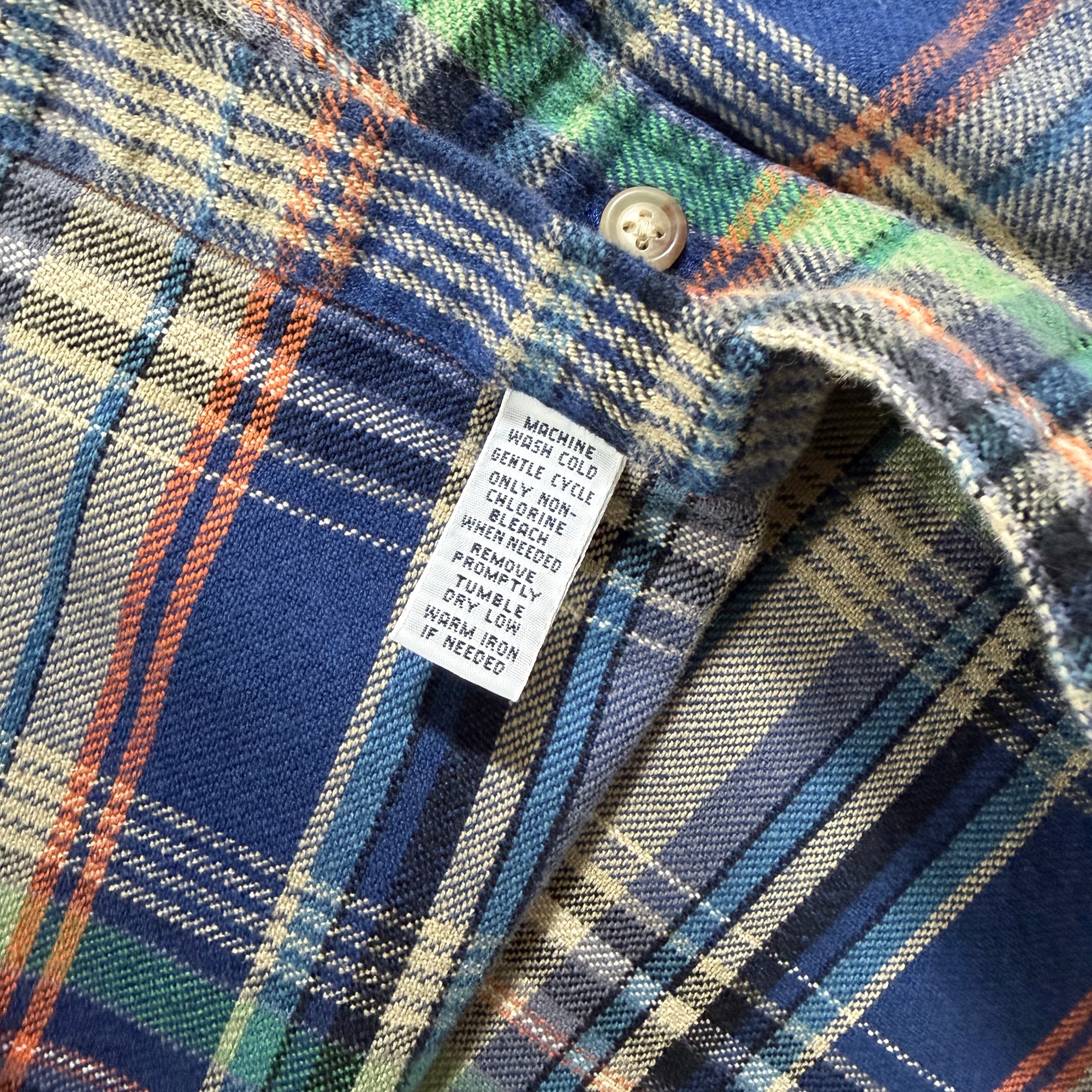 Vintage 80s Polo Ralph Lauren Flannel Shirt Mens L Plaid Button Down Classic Fit thumbnail 13
