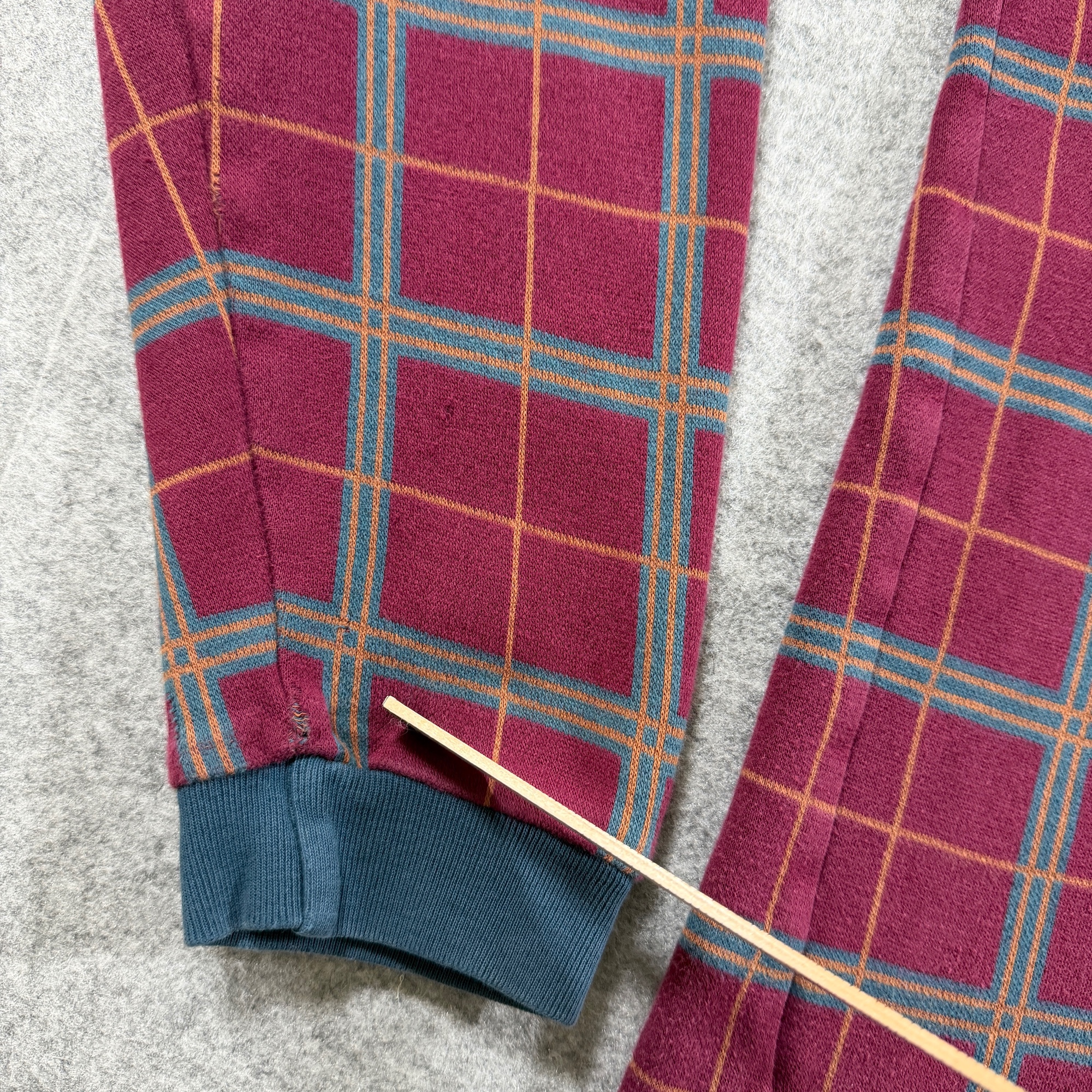 Vintage Cross Creek Golf Polo Shirt Mens XL Plaid Long Sleeve Preppy Horseshoe thumbnail 5