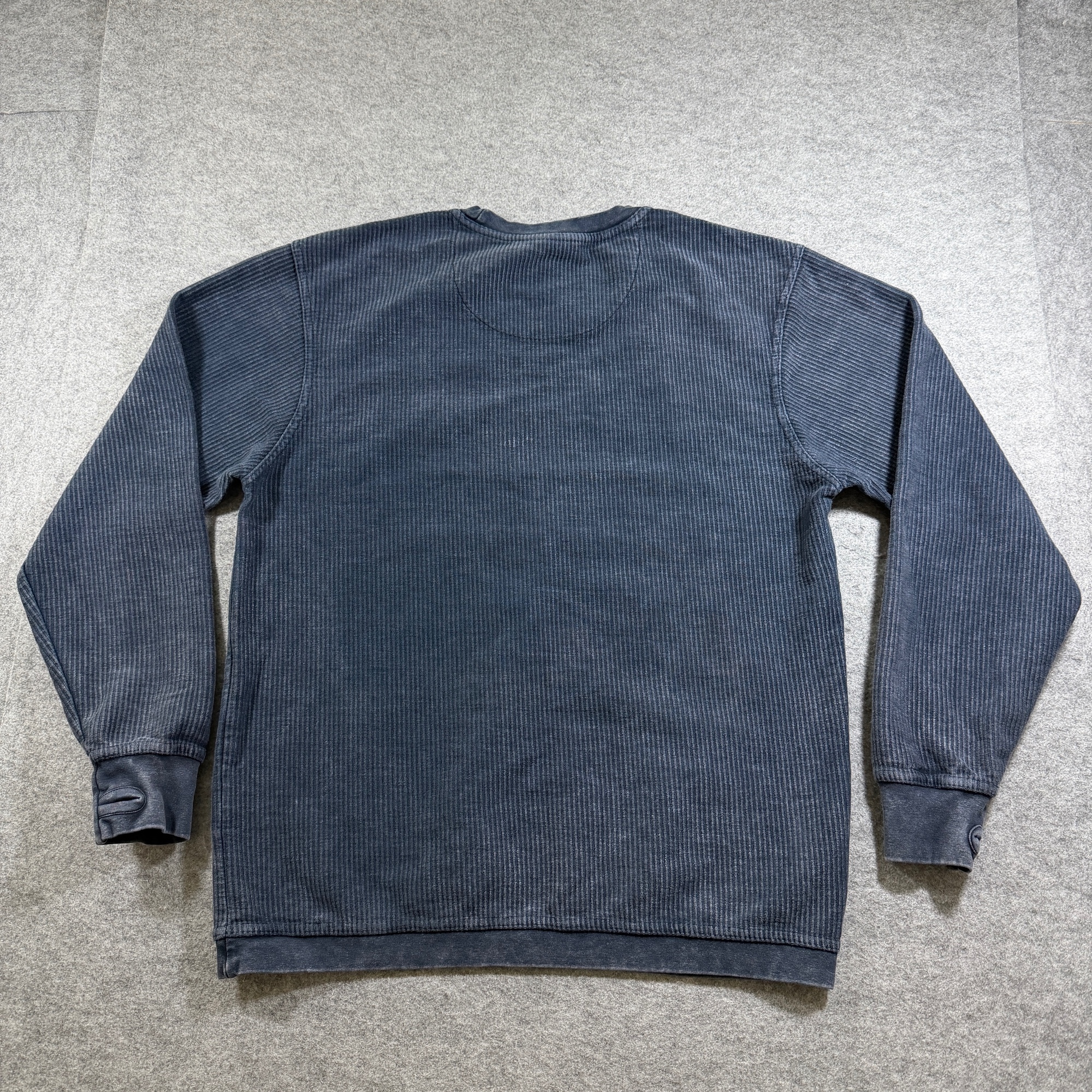 Pressbox Ole Miss Rebels Sweatshirt Womens S Navy NCAA Crewneck Cotton Ribbed thumbnail 2