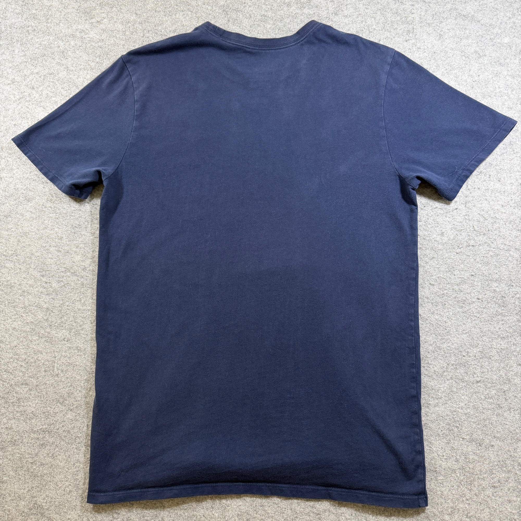 Nike Atlanta Braves T Shirt Mens M Navy Red MLB Baseball Swoosh Cotton Graphic thumbnail 2