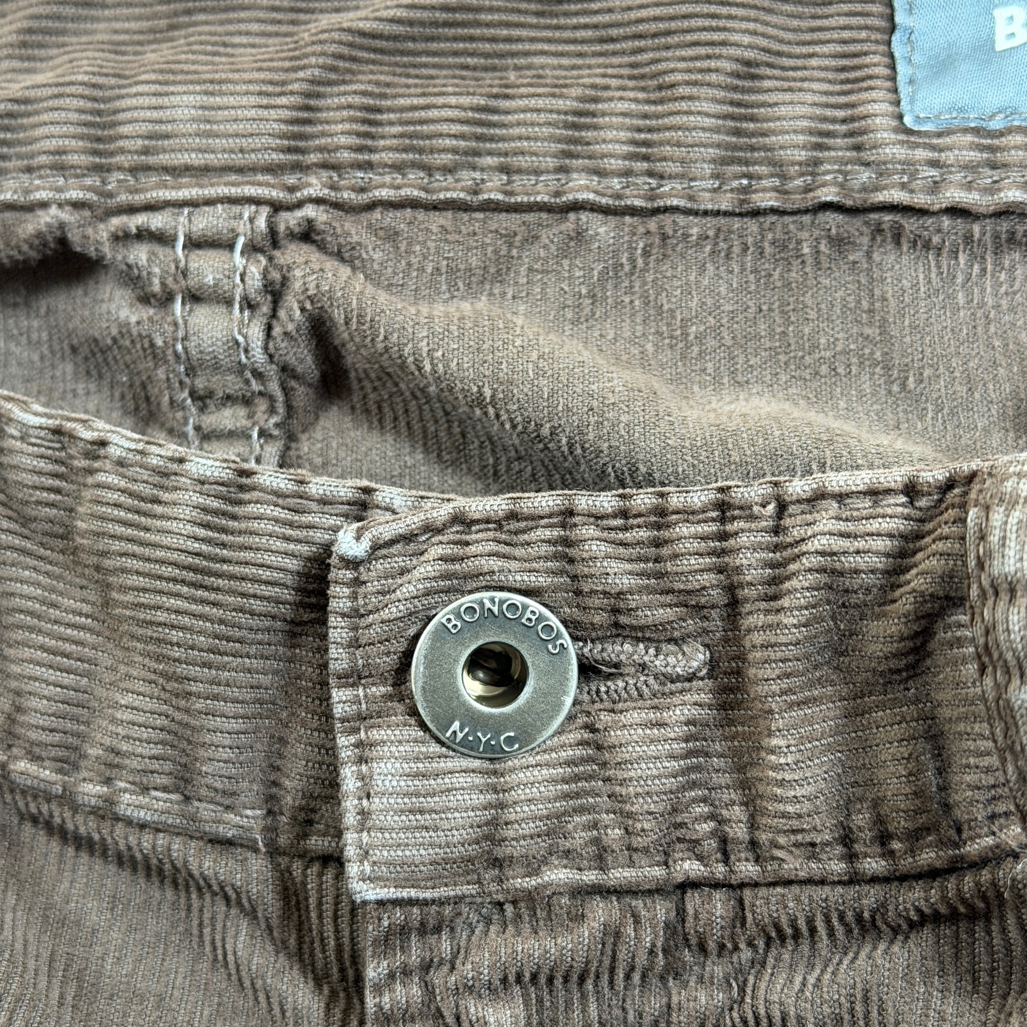 Bonobos Corduroy Pants Mens 30x34 Brown Straight Leg Five Pocket Cotton Stretch thumbnail 9