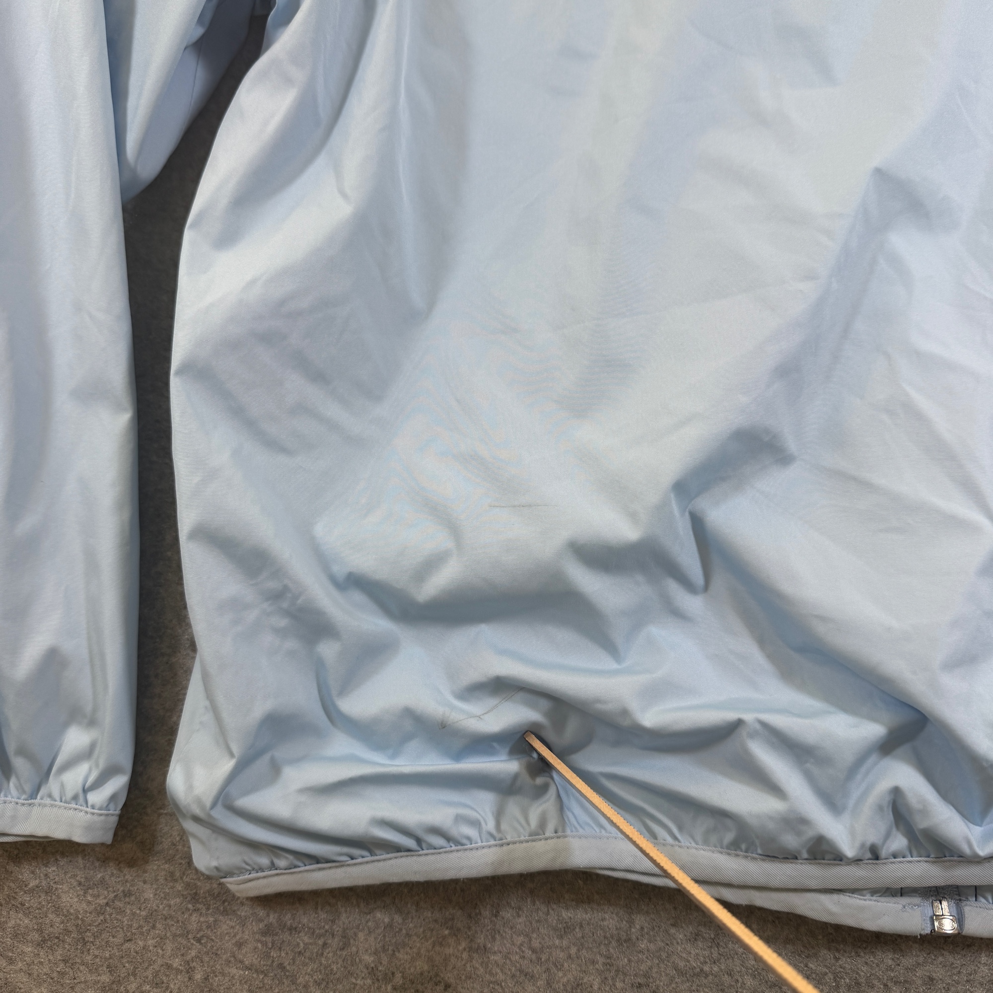 Catalina Windbreaker Jacket Womens L Light Blue Hooded Drawstring Full Zip thumbnail 6