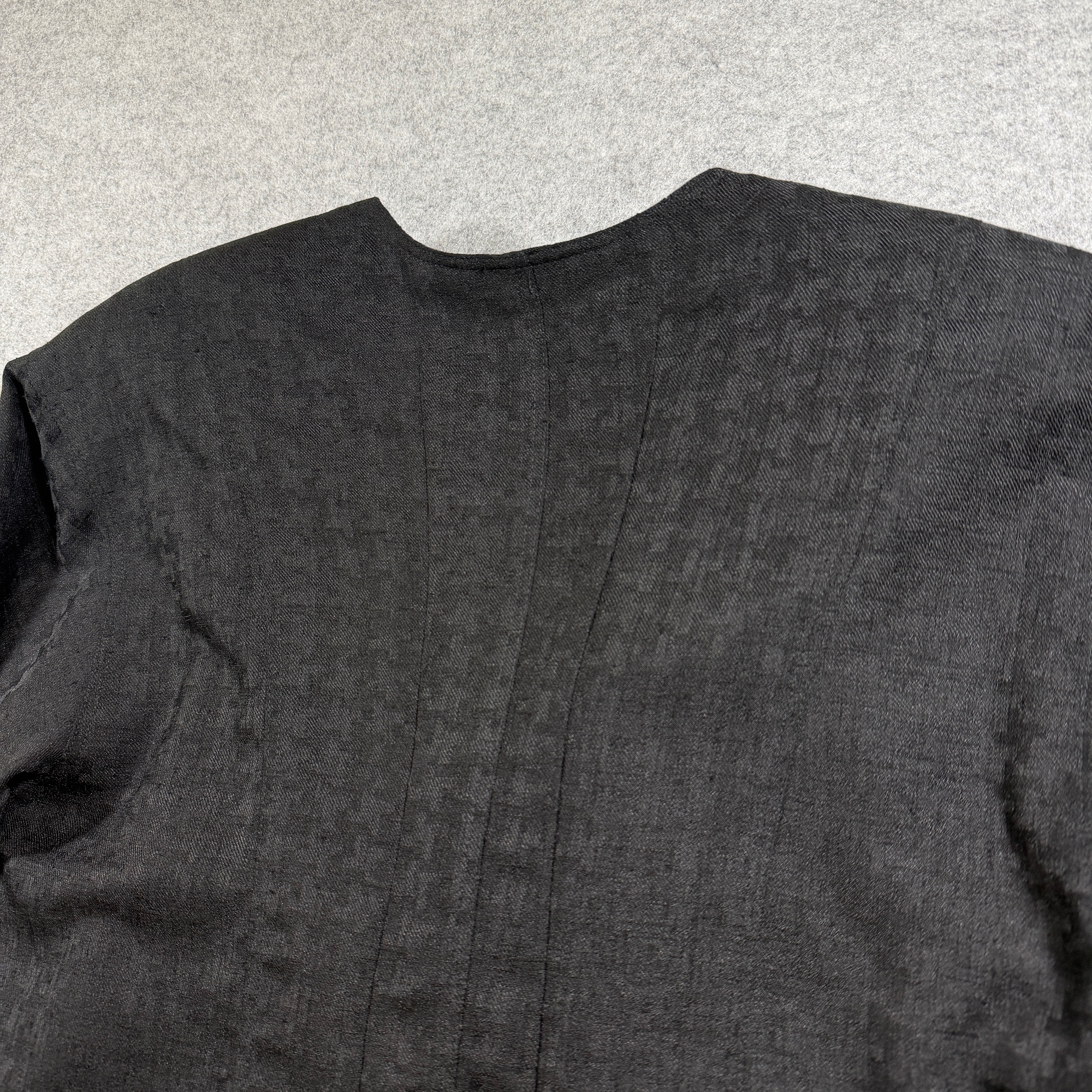 Vintage Lilli Ann Collections Blazer Jacket Womens L Black Houndstooth USA Made thumbnail 11