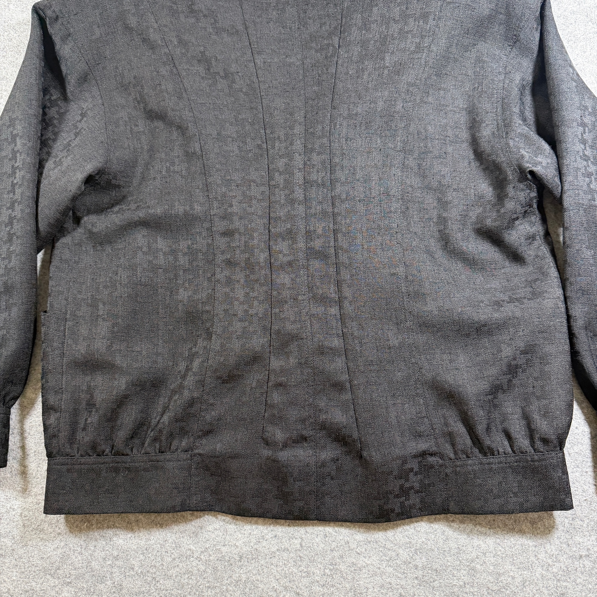 Vintage Lilli Ann Collections Blazer Jacket Womens L Black Houndstooth USA Made thumbnail 12