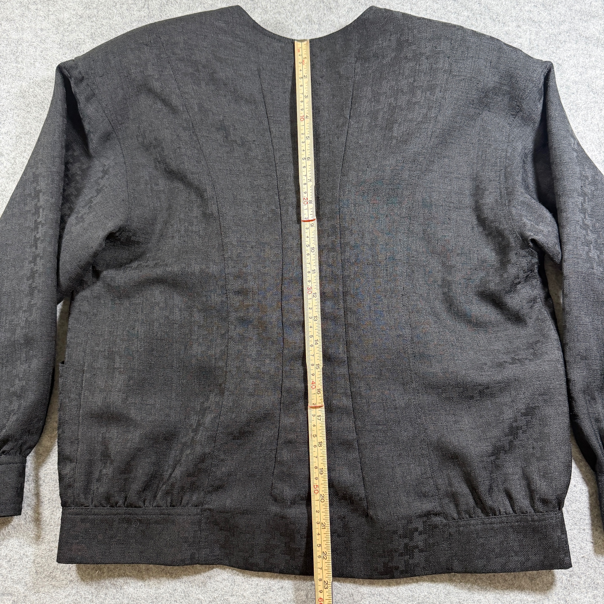 Vintage Lilli Ann Collections Blazer Jacket Womens L Black Houndstooth USA Made thumbnail 13