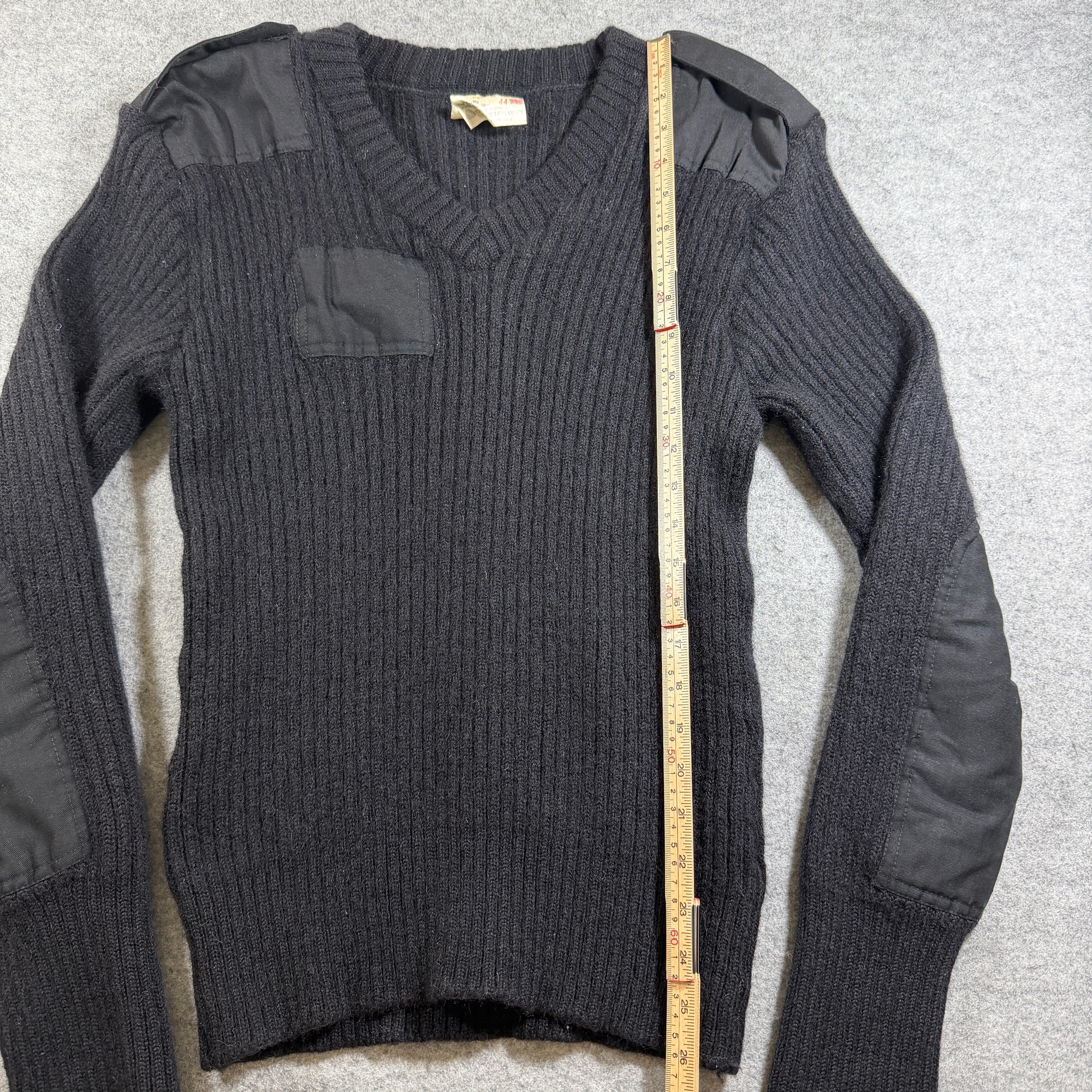 Brigade Quartermasters Woolly Pully Sweater Mens 44 L Black Wool Commando Army thumbnail 7