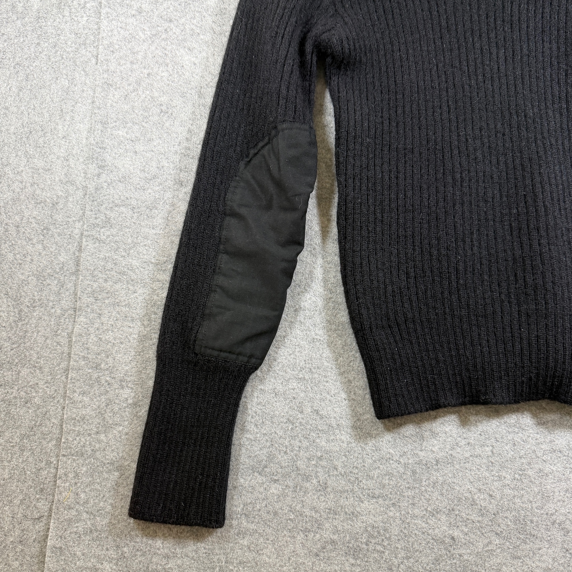 Brigade Quartermasters Woolly Pully Sweater Mens 44 L Black Wool Commando Army thumbnail 10