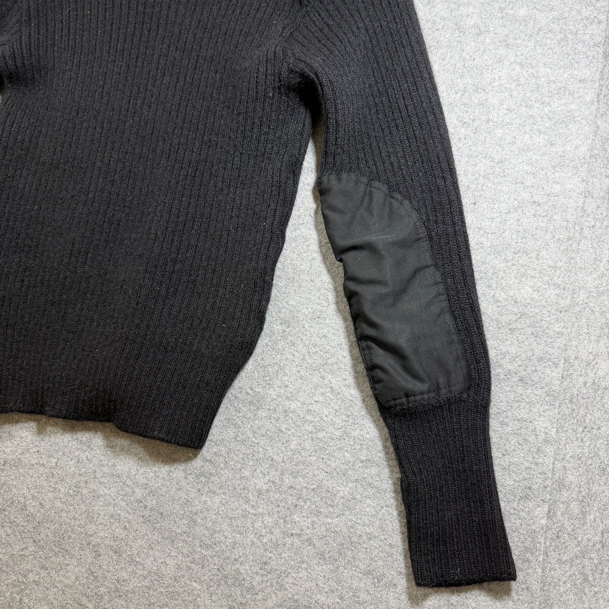 Brigade Quartermasters Woolly Pully Sweater Mens 44 L Black Wool Commando Army thumbnail 11