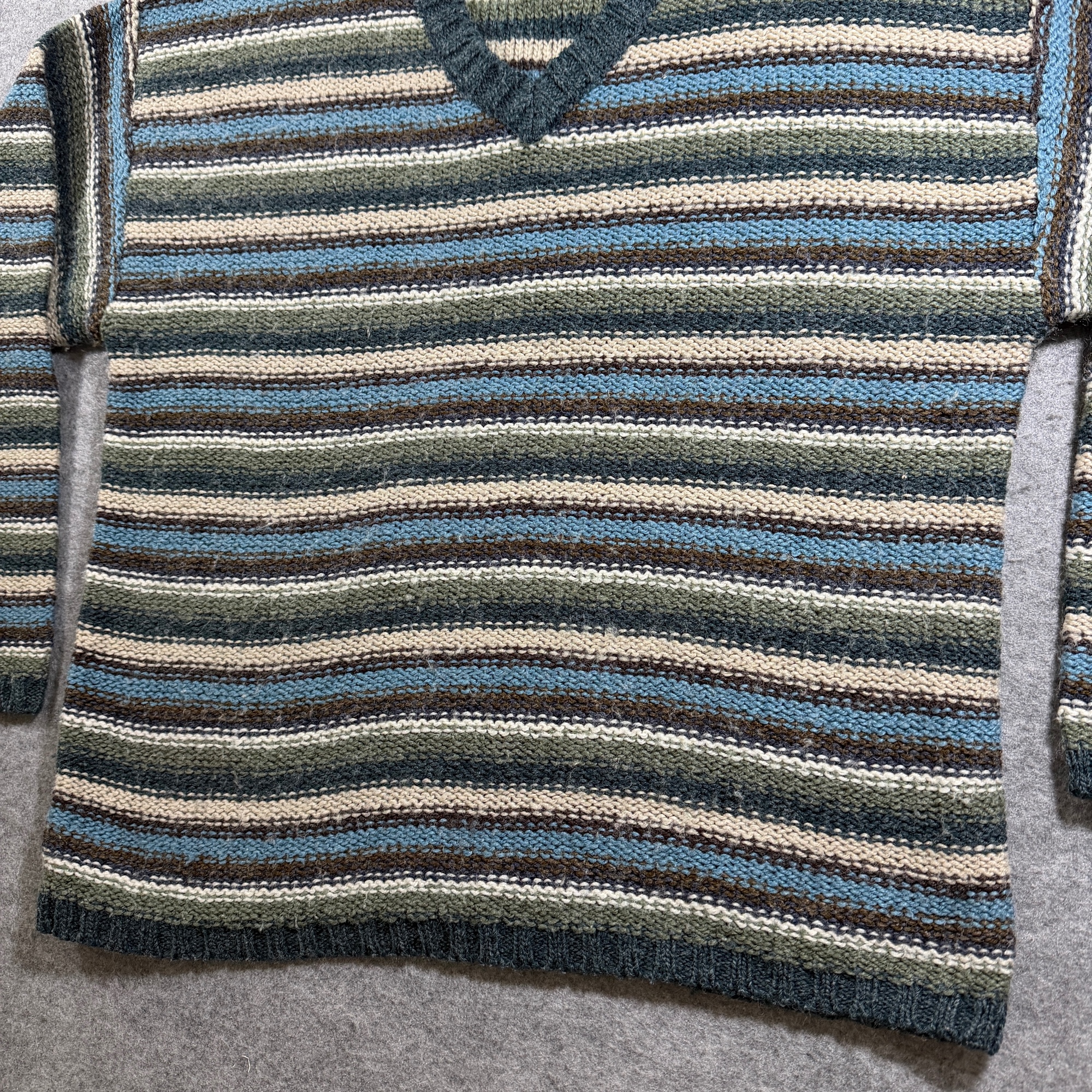 Fiorlini International Sweater Mens L Multicolor Striped V Neck Vintage Wool thumbnail 9