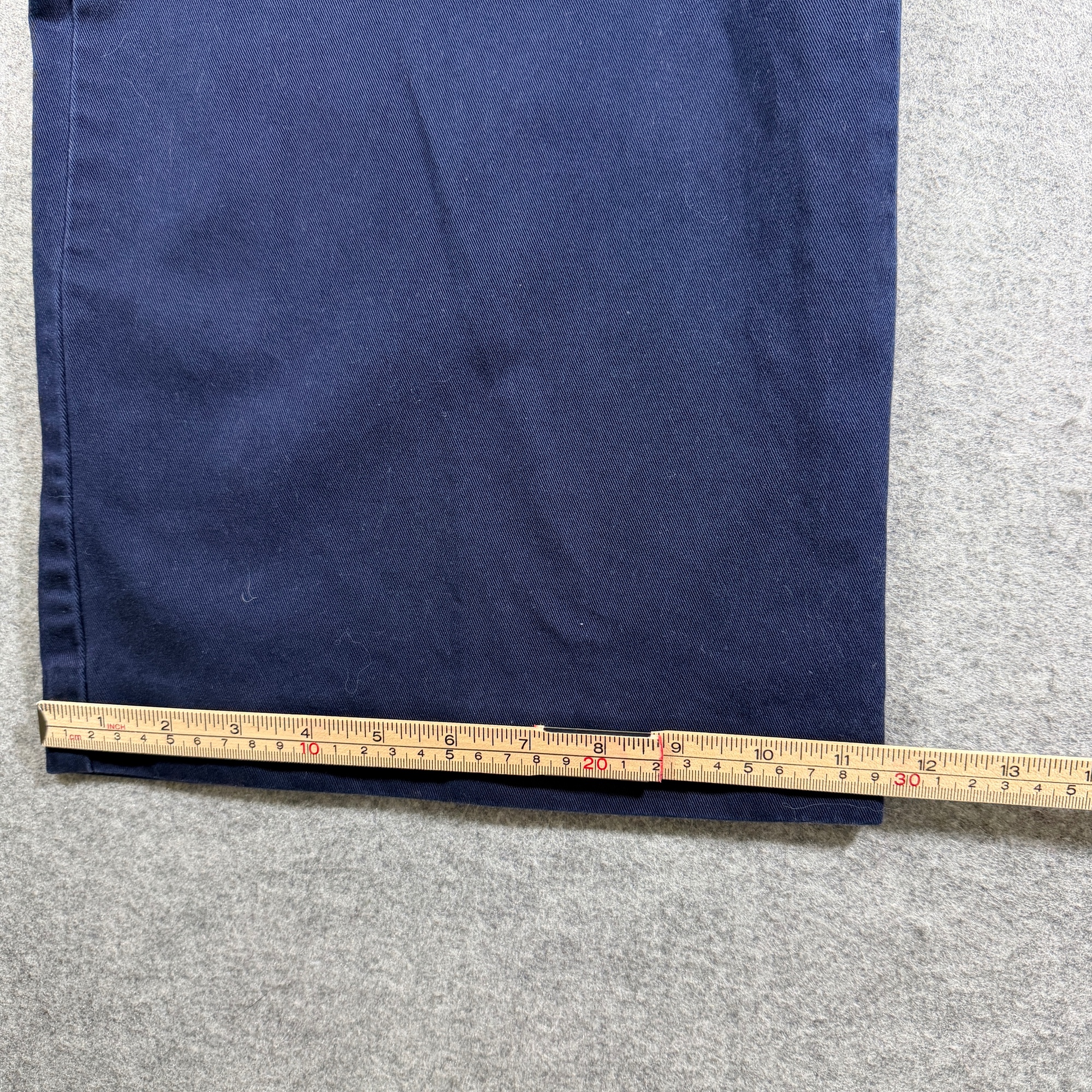 Vintage Ralph Lauren Pants Womens 14 Navy Wide Leg Cotton Cinch Back Adjustable thumbnail 10