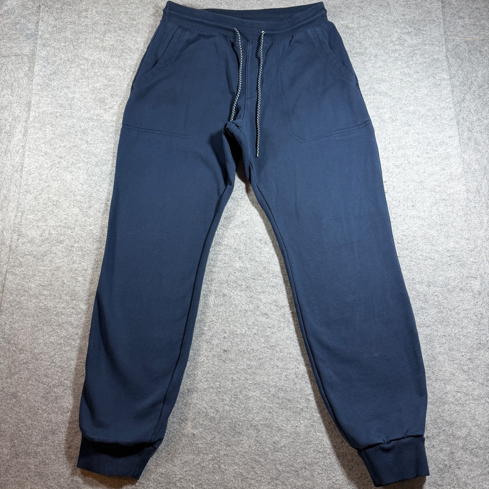 Columbia Joggers Mens M Navy Blue Drawstring Elastic Waist Cotton Sweatpants