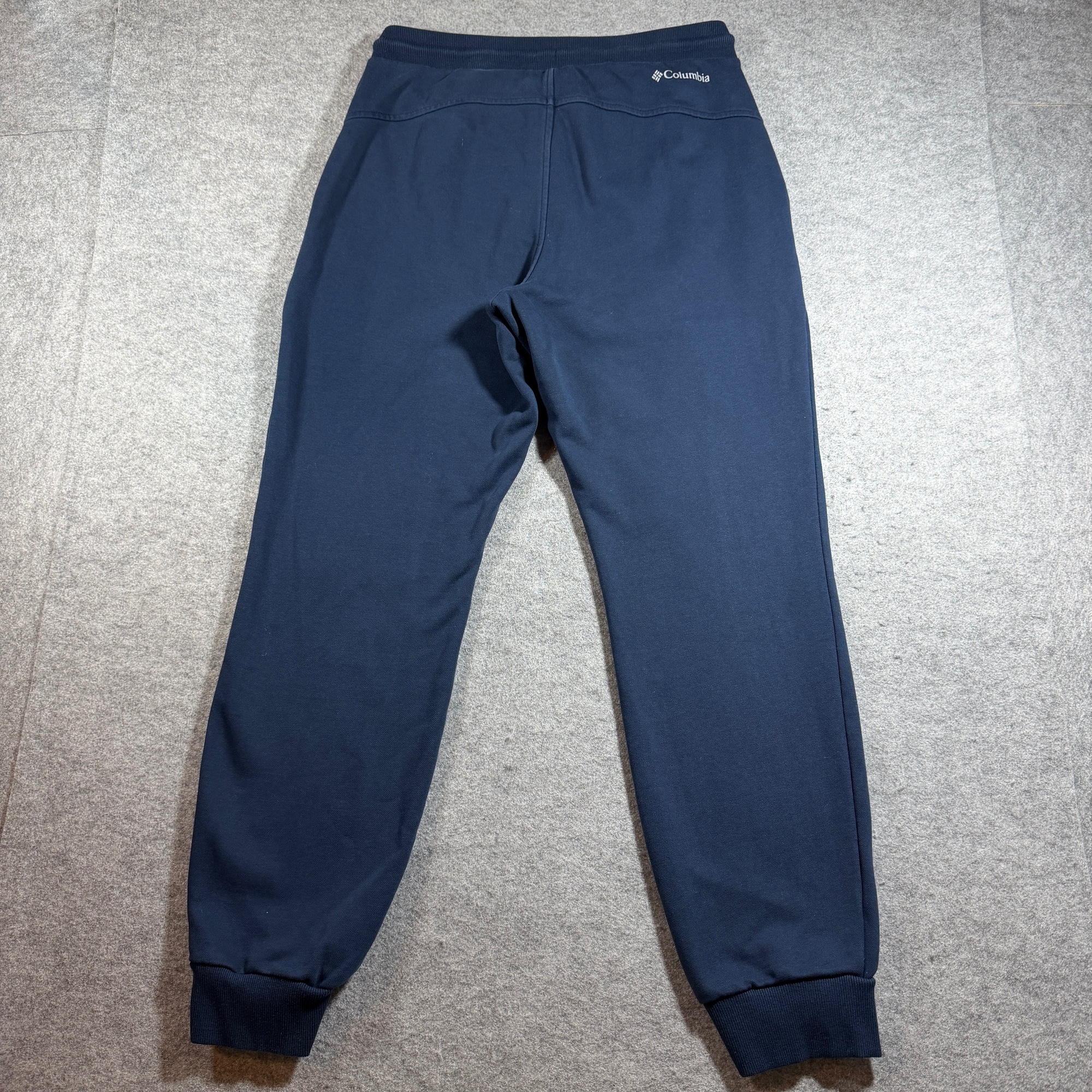 Columbia Joggers Mens M Navy Blue Drawstring Elastic Waist Cotton Sweatpants thumbnail 2