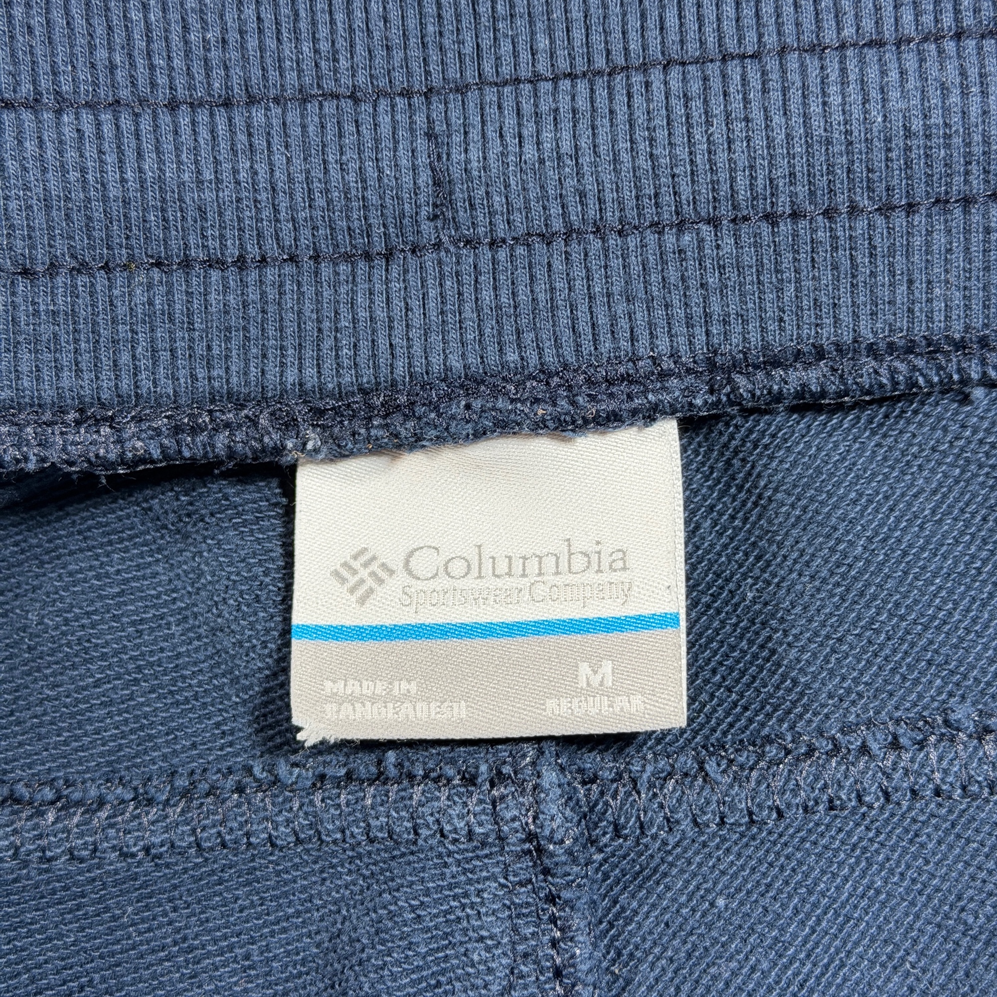Columbia Joggers Mens M Navy Blue Drawstring Elastic Waist Cotton Sweatpants thumbnail 6