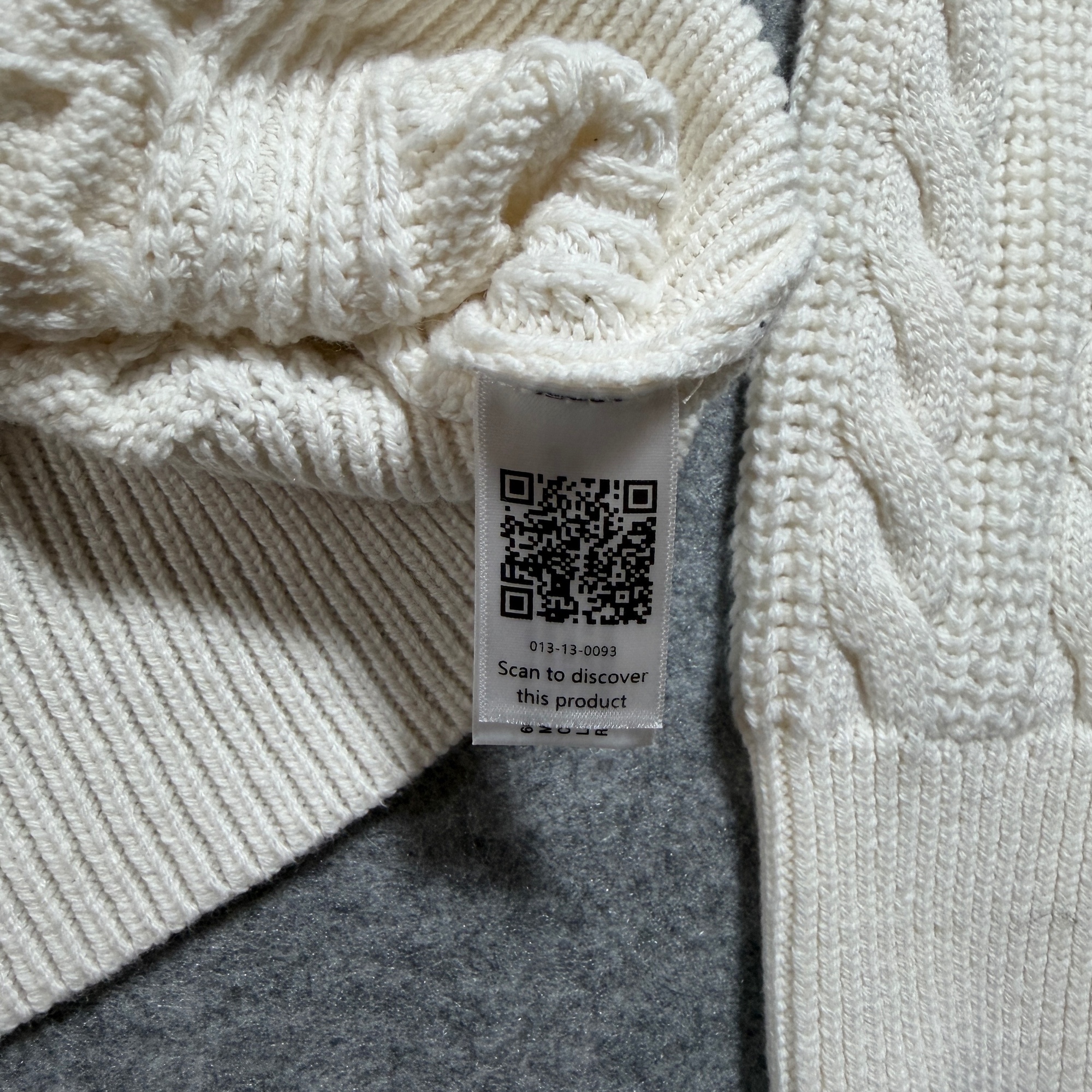 Universal Thread Cable Knit Sweater Womens M Cream NWT Full Zip Soft Cotton thumbnail 10