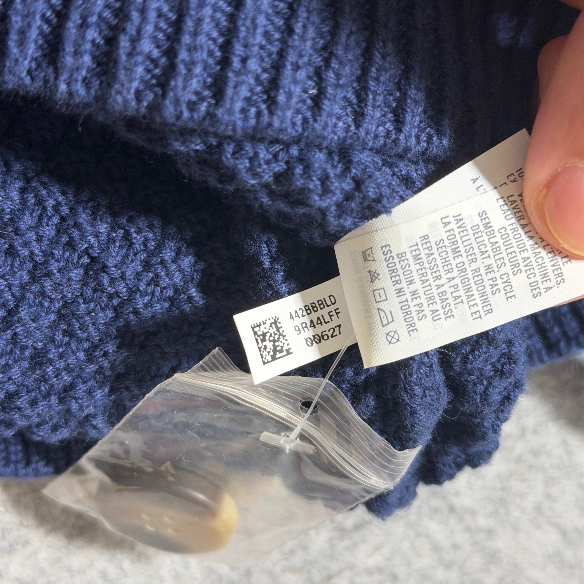 Aerie Cardigan Knit Sweater Womens M Navy Varsity Letterman Cotton Patch NWOT thumbnail 10