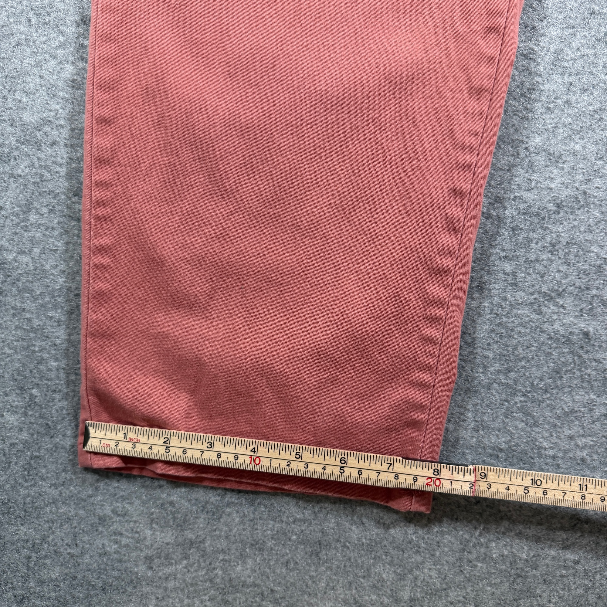 LOFT Straight Leg Pants Womens 16 (38x29) Rust Dusty Rose Cotton Stretch Zip Fly thumbnail 8
