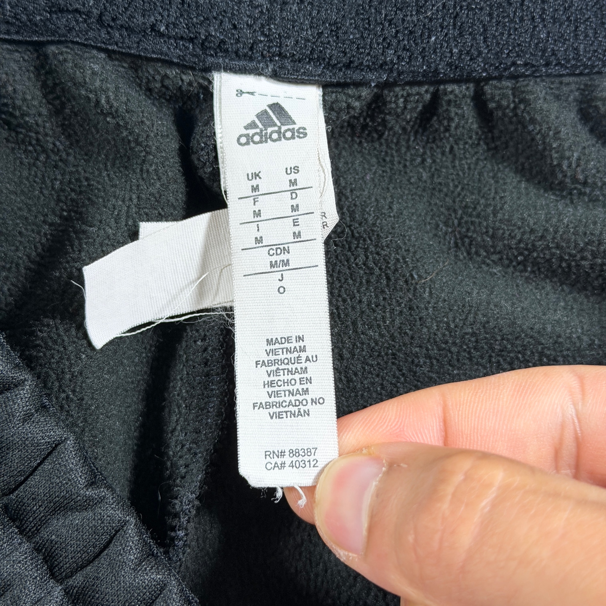 Adidas Fleece ClimaWarm Sweatpants Mens M Gray Jogger Tapered Cuffed Drawstring thumbnail 5