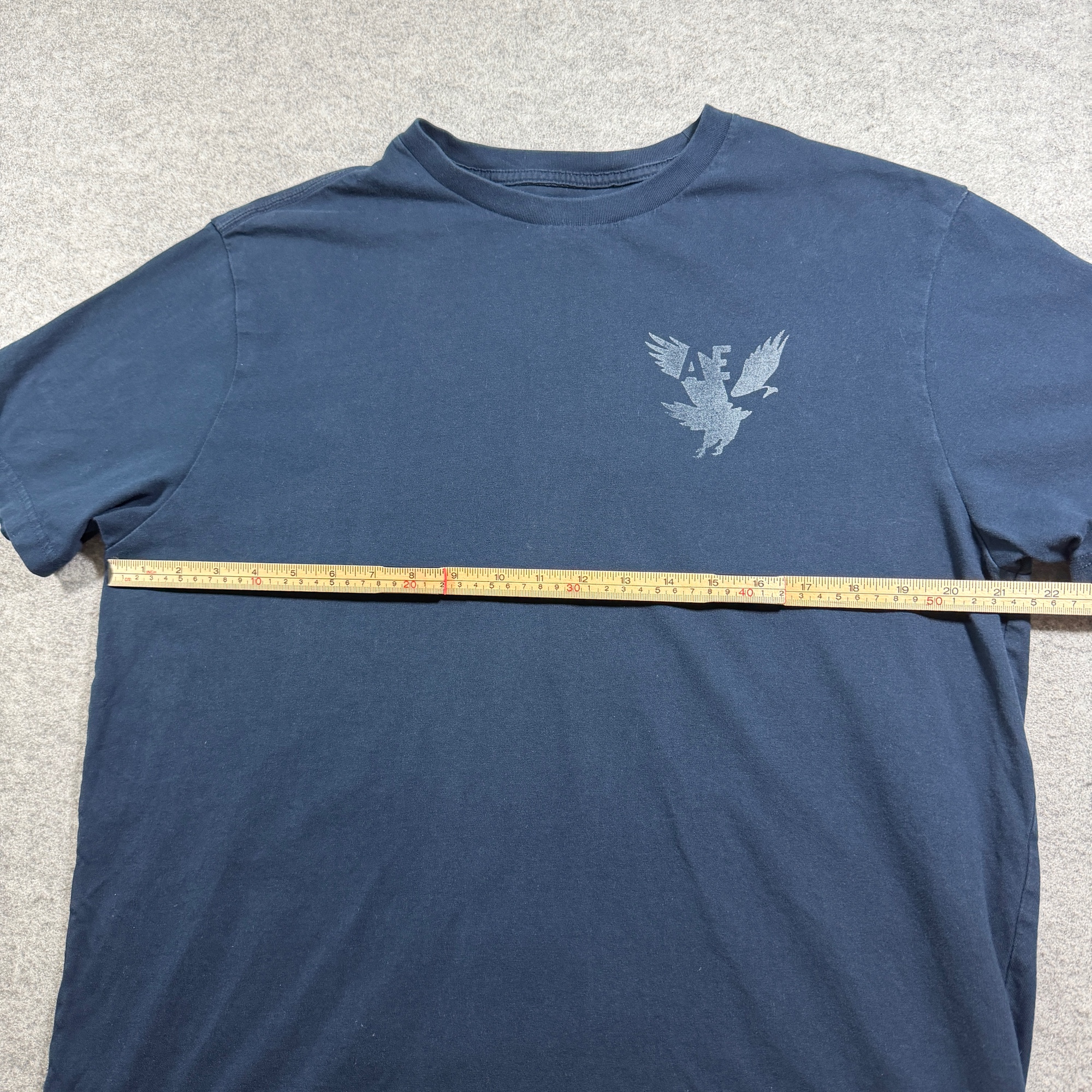 American Eagle Super Soft Tee Mens L Navy Blue Crew Neck Graphic Cotton thumbnail 5