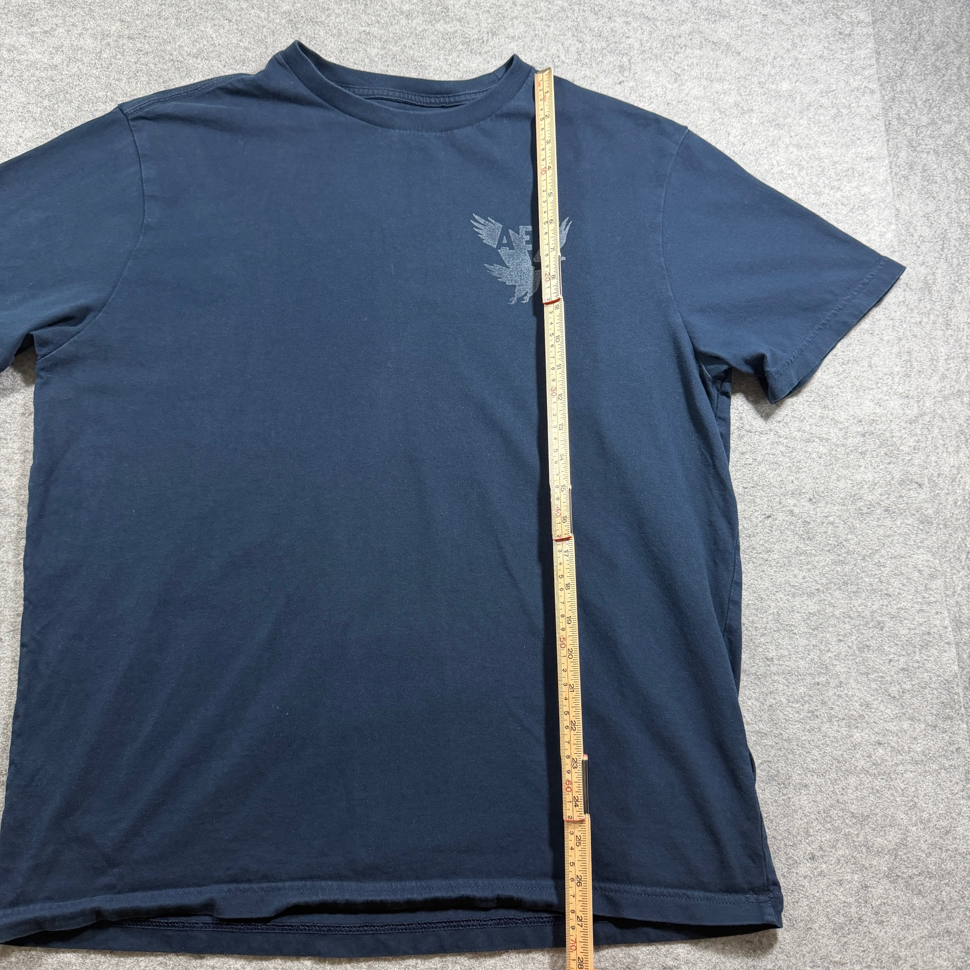 American Eagle Super Soft Tee Mens L Navy Blue Crew Neck Graphic Cotton thumbnail 6
