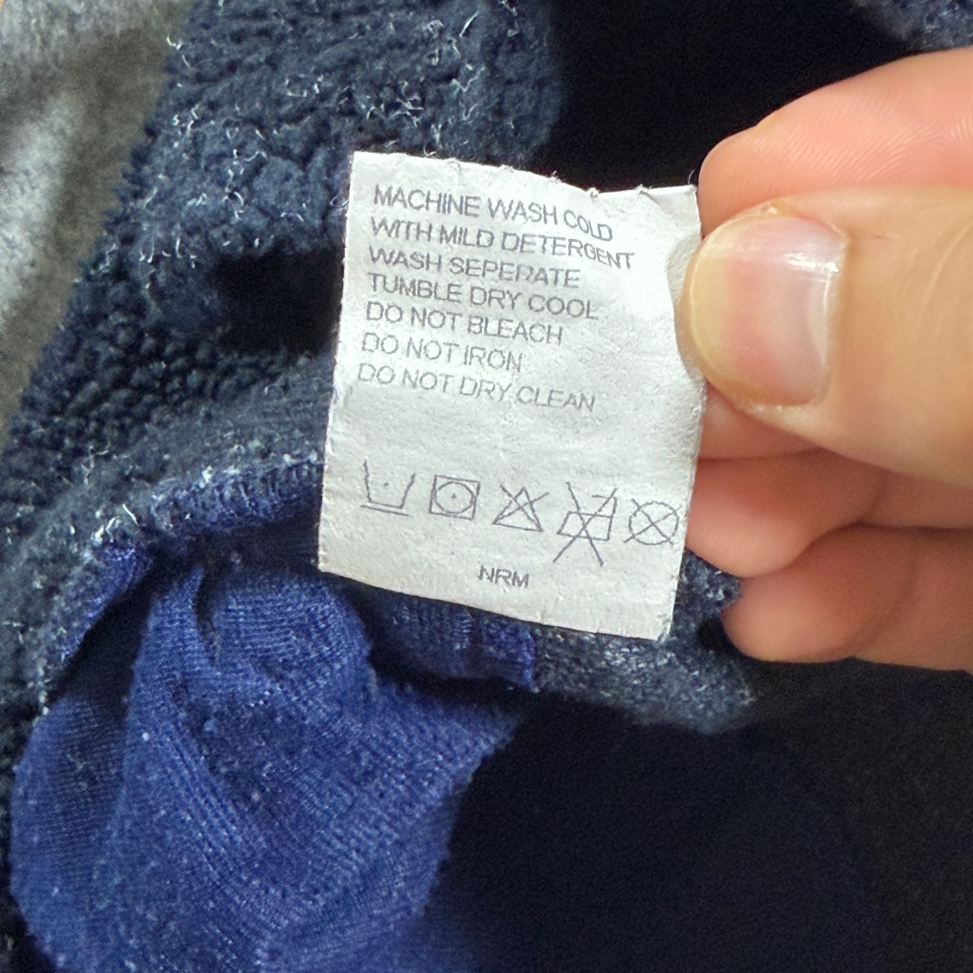 Vintage Columbia Sherpa Fleece Pullover Mens M Navy Quarter Zip Made in USA thumbnail 11
