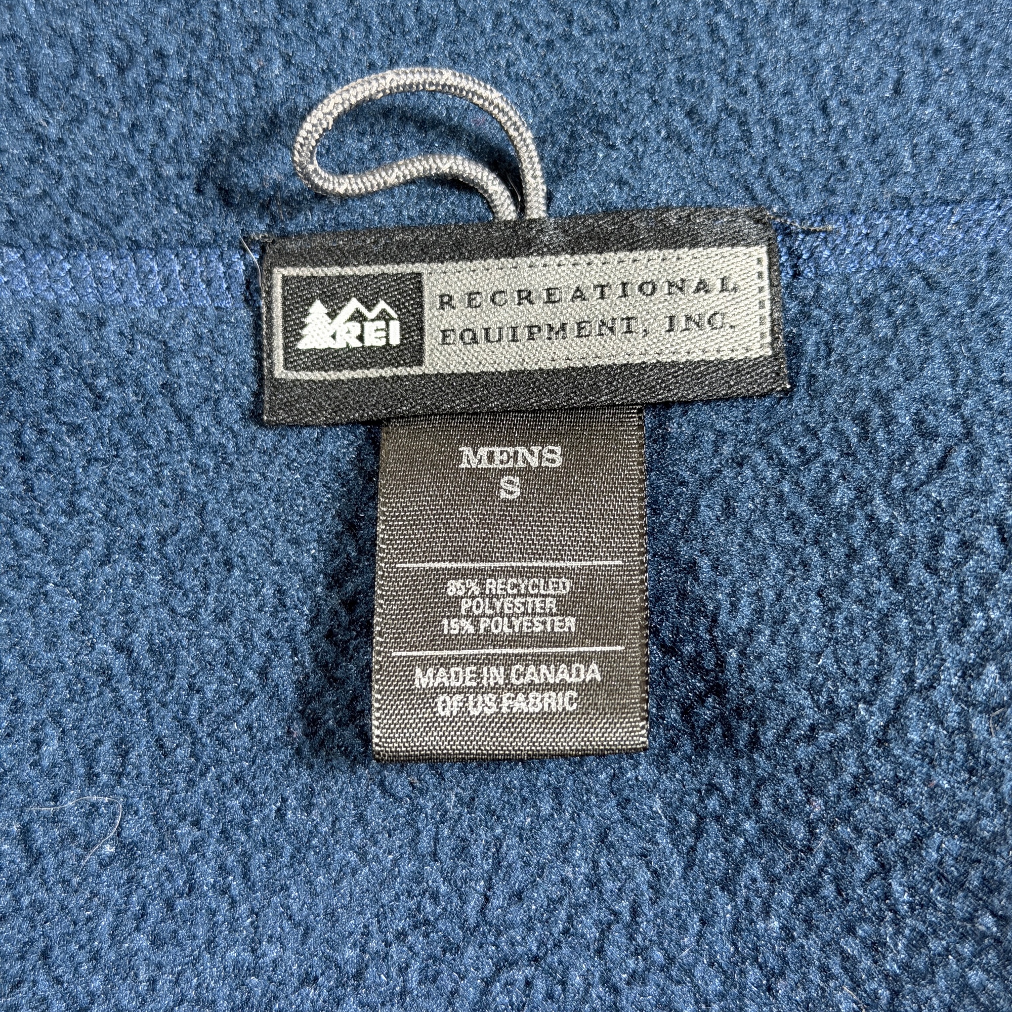 REI Co-op Soft Fleece Jacket Mens S Navy Blue Full Zip Outdoor Hiking Camping thumbnail 4