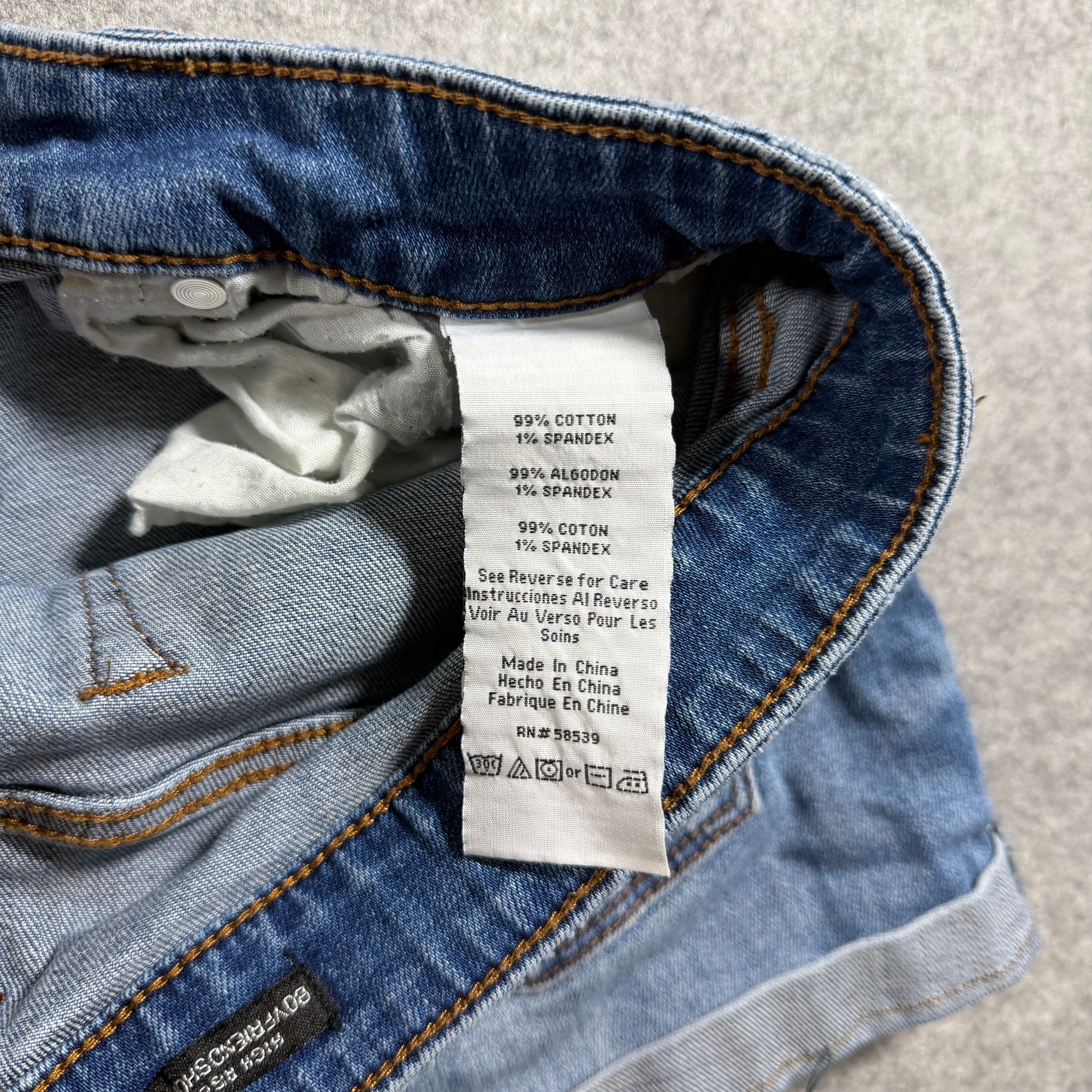 Seethrusoul Denim Shorts Womens 30 Blue High Rise Boyfriend Distressed Cuffed thumbnail 9