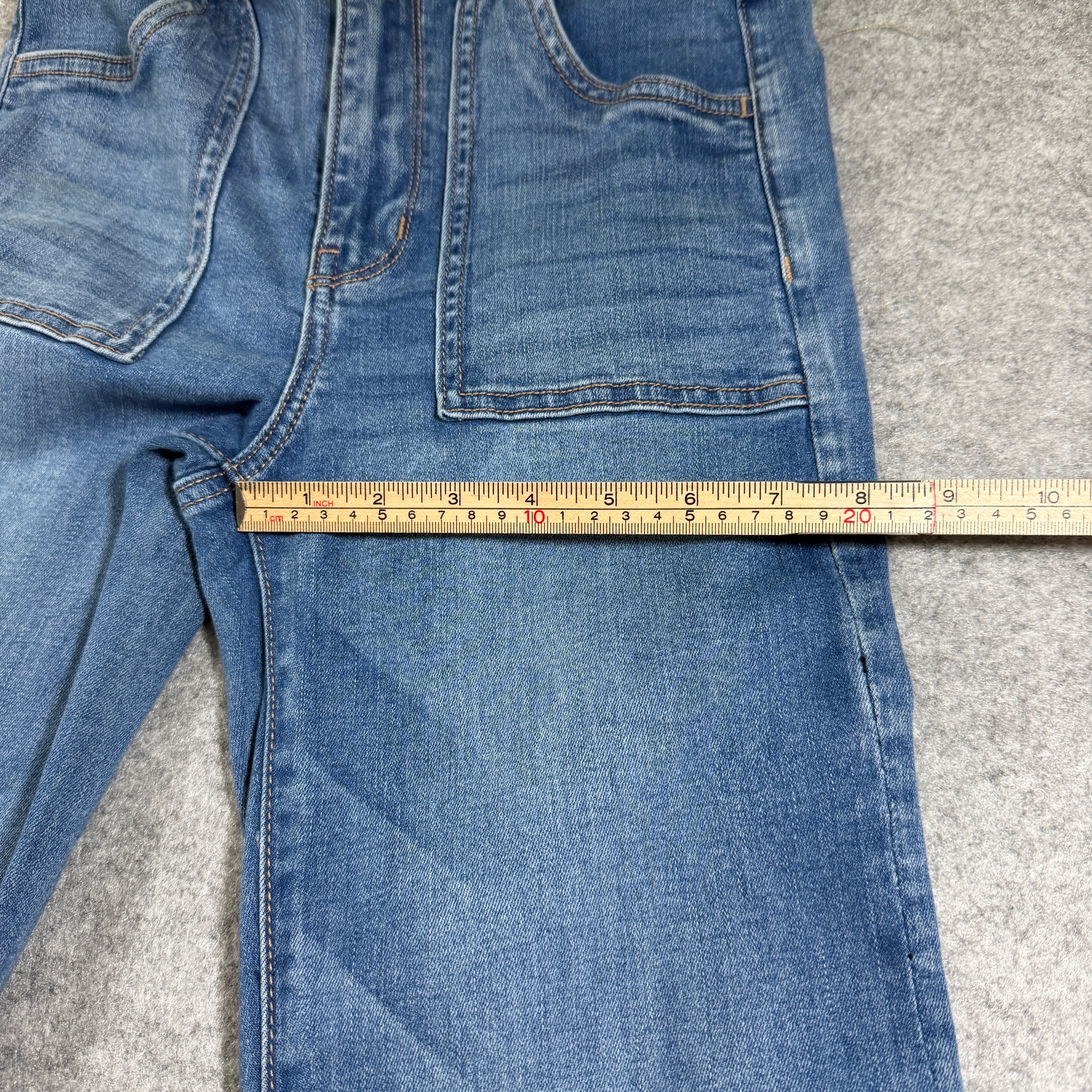 American Eagle Flare/Bootcut Jeans Womens 4 Blue Denim Super Hi Rise Stretch thumbnail 9
