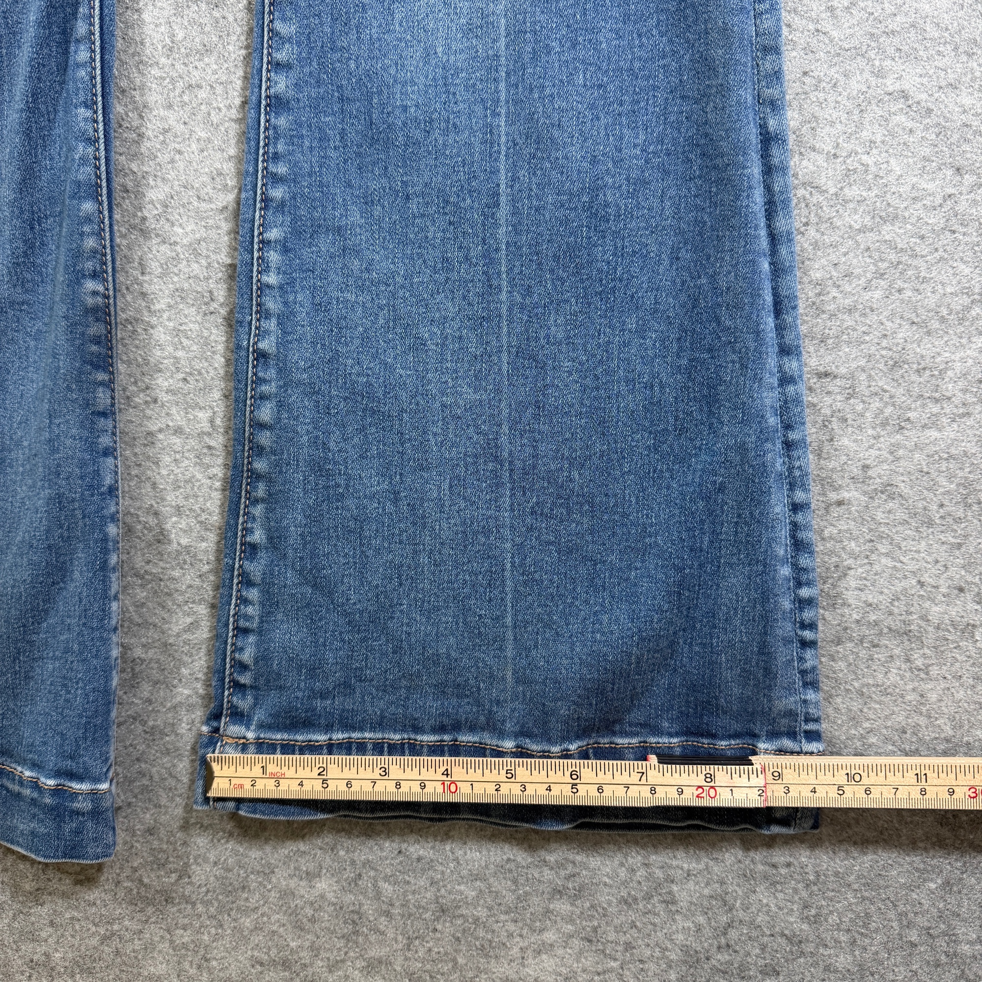 American Eagle Flare/Bootcut Jeans Womens 4 Blue Denim Super Hi Rise Stretch thumbnail 10