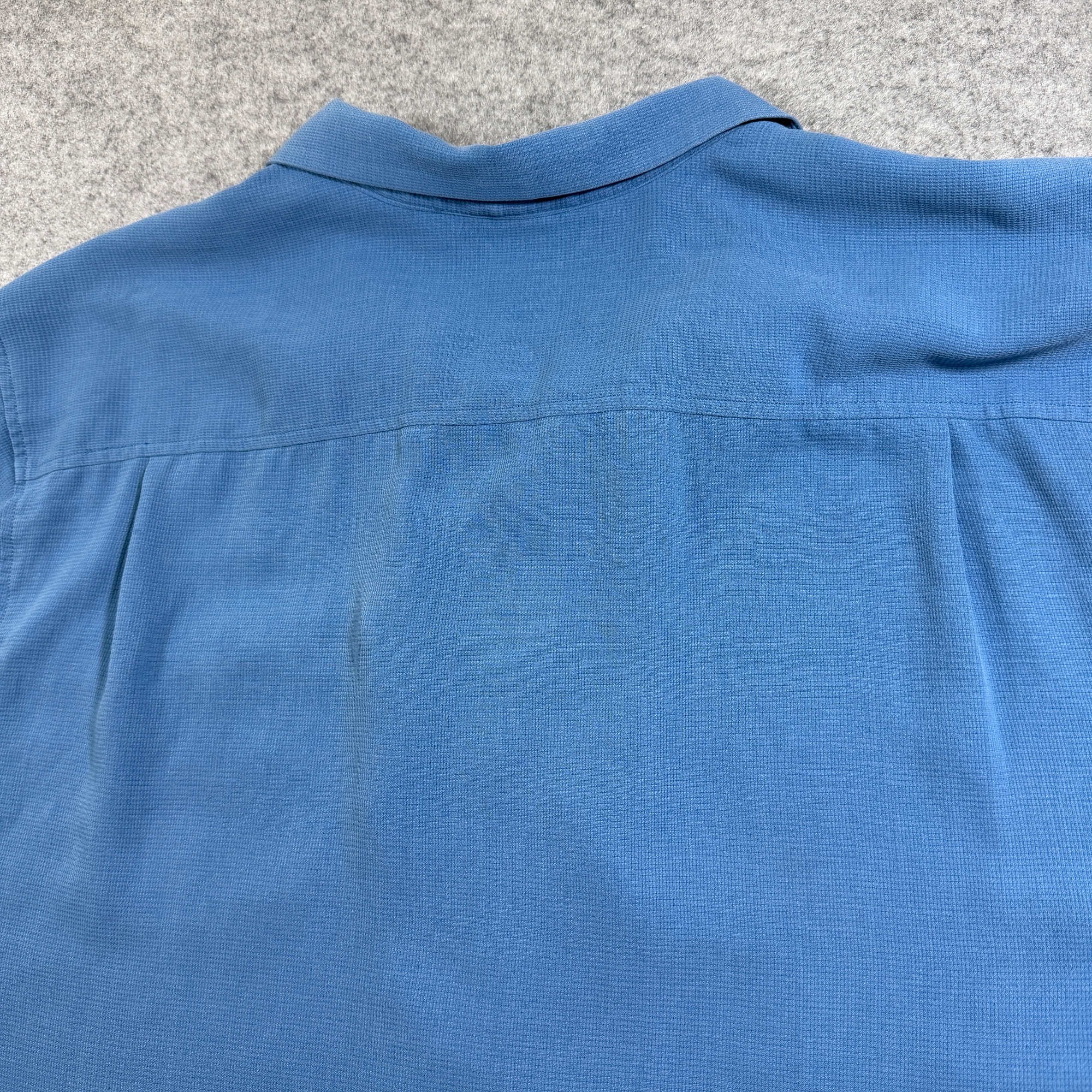 Tommy Bahama Silk Shirt Mens XL Blue Island Zone Short Sleeve Button Up Beach thumbnail 10