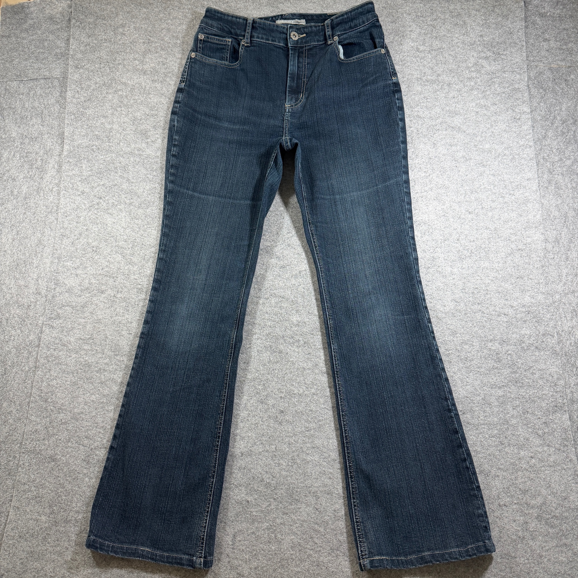 Vintage Chicos Platinum Jeans Womens 4 (27x30) Dark Wash Blue Denim Bootcut
