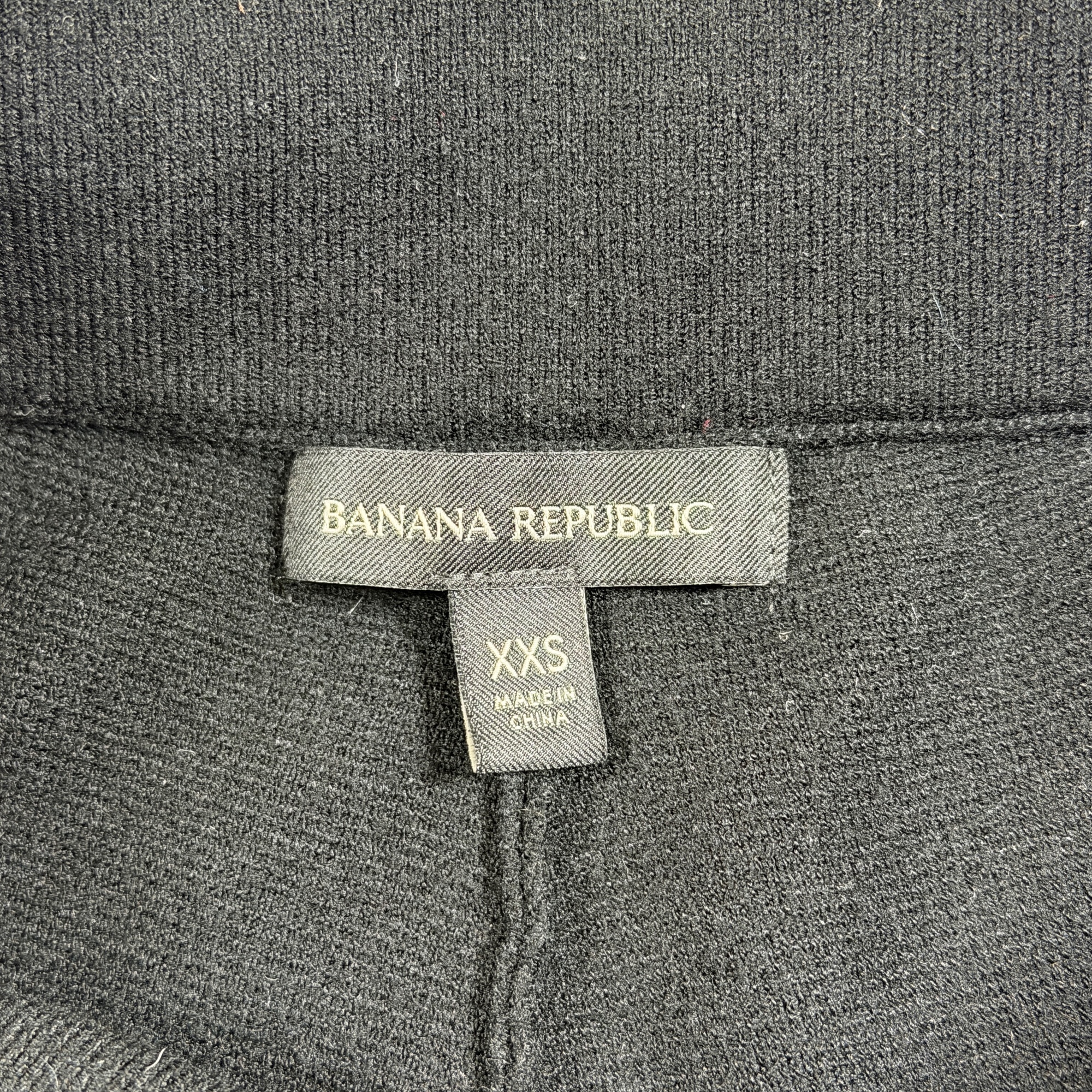 Banana Republic Knit Jogger Pants Womens XXS Black Drawstring Stretch Lounge thumbnail 3