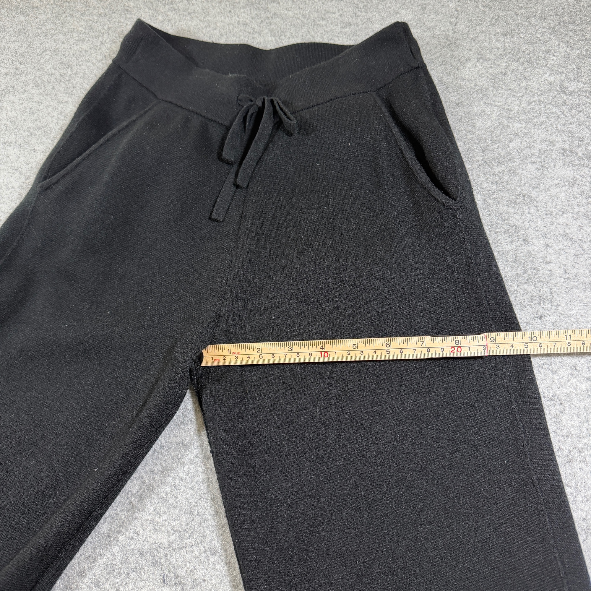 Banana Republic Knit Jogger Pants Womens XXS Black Drawstring Stretch Lounge thumbnail 7