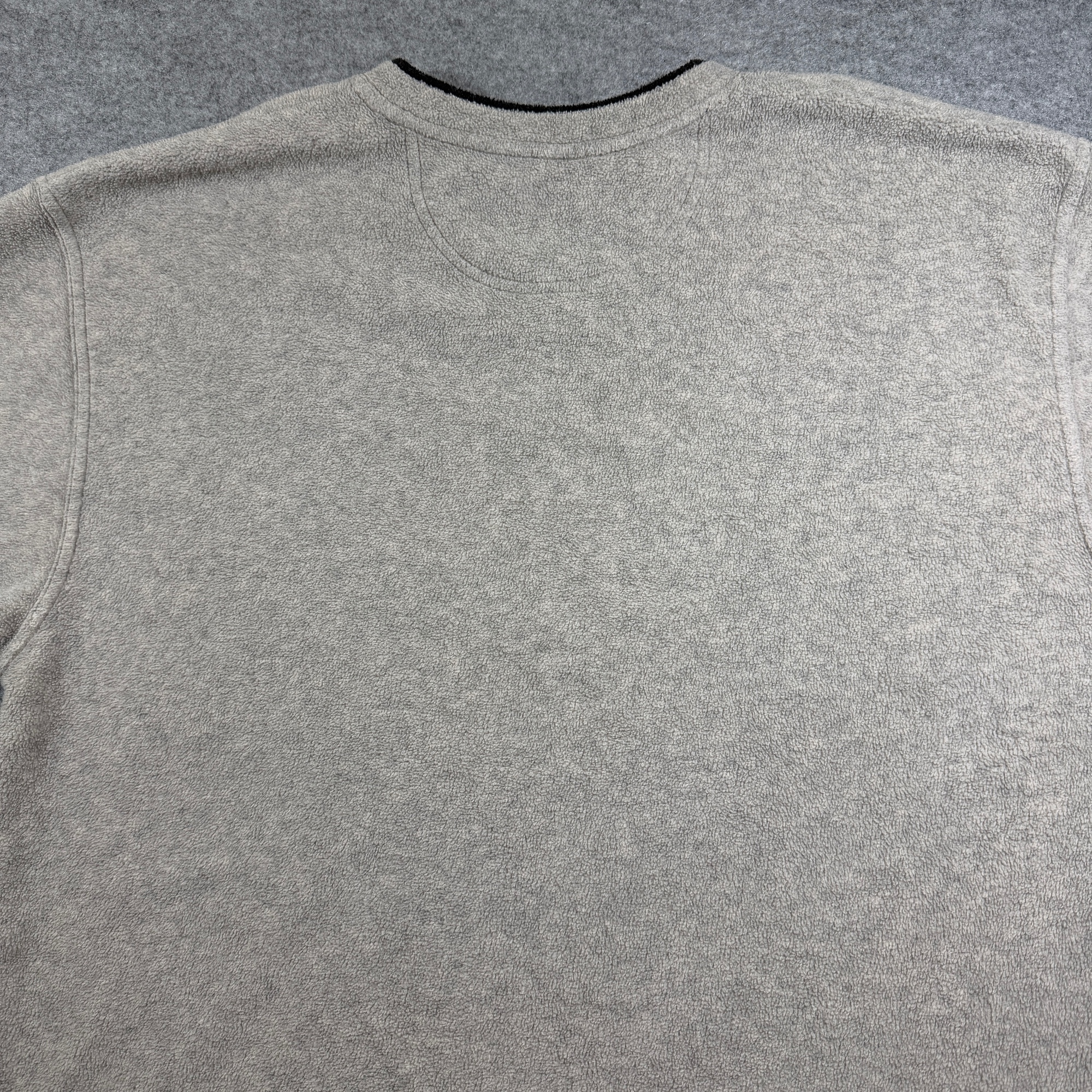Gap Fleece Pullover Sweater Mens XL Tan Oatmeal V Neck Relaxed Fit Heavyweight thumbnail 10