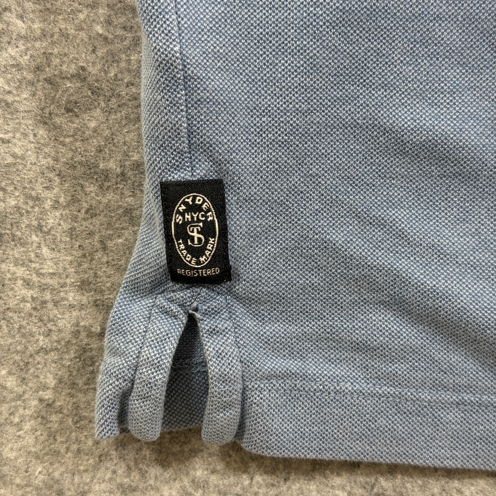 Todd Snyder Casual Polo Shirt Mens XXL Blue Two Button Breathable Relaxed Fit thumbnail 3